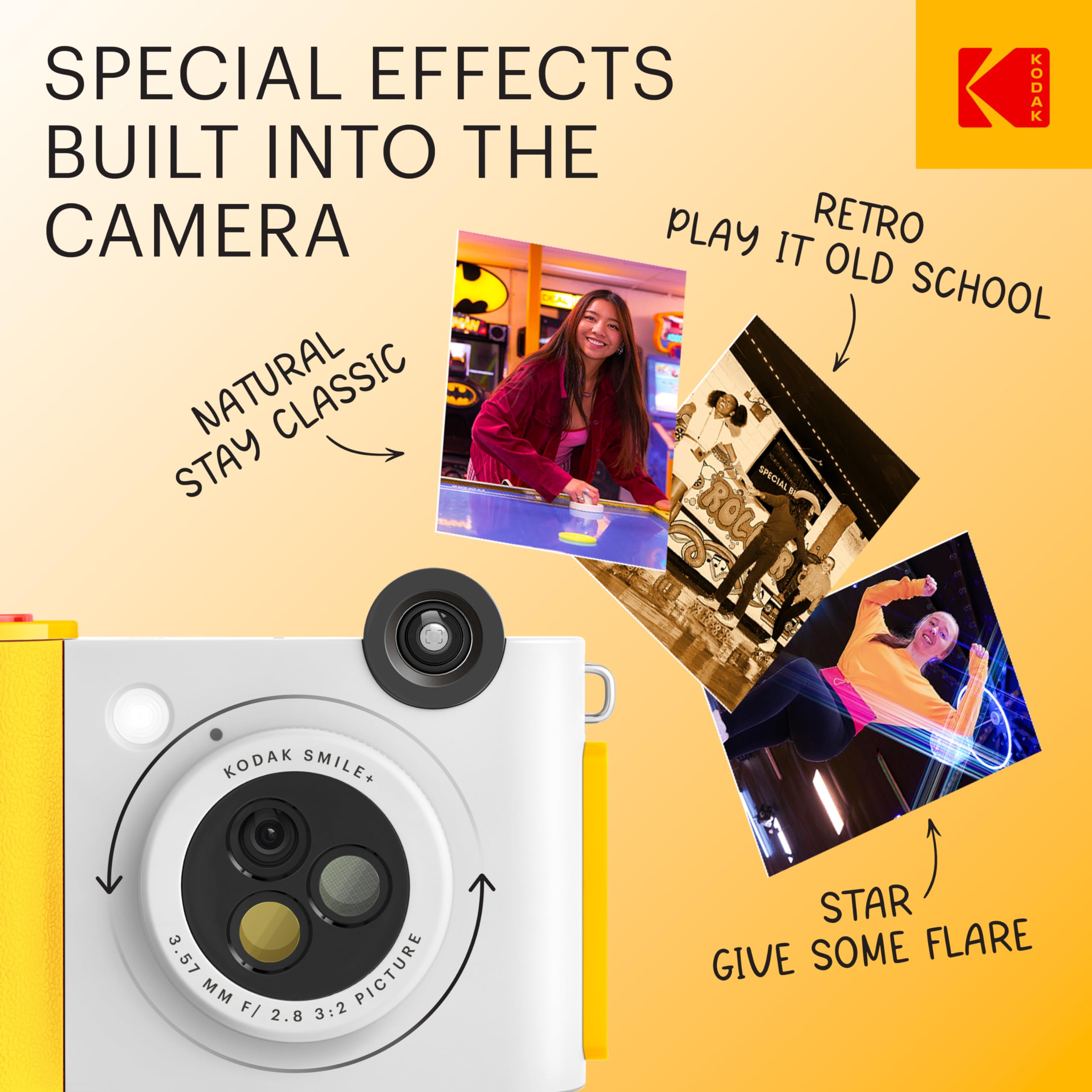 Foto 2 | Cámara Digital De Impresión Instantánea E Impresora Inalámbrica Kodak Smile+ - Venta Internacional.