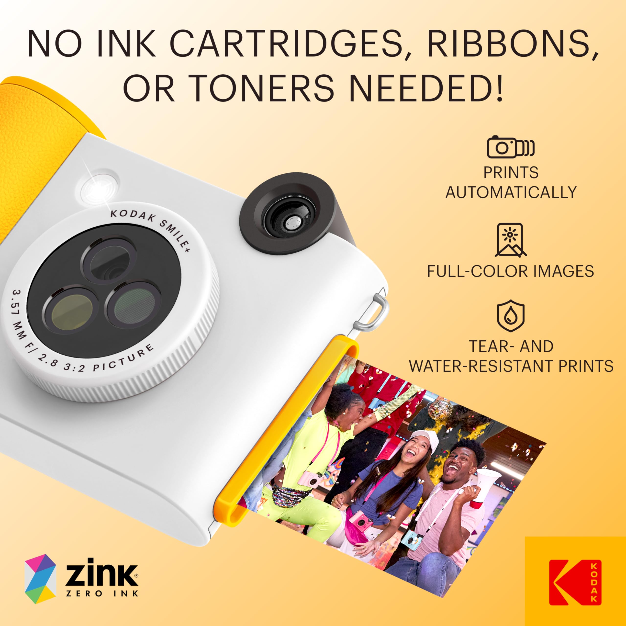 Foto 4 | Cámara Digital De Impresión Instantánea E Impresora Inalámbrica Kodak Smile+ - Venta Internacional.