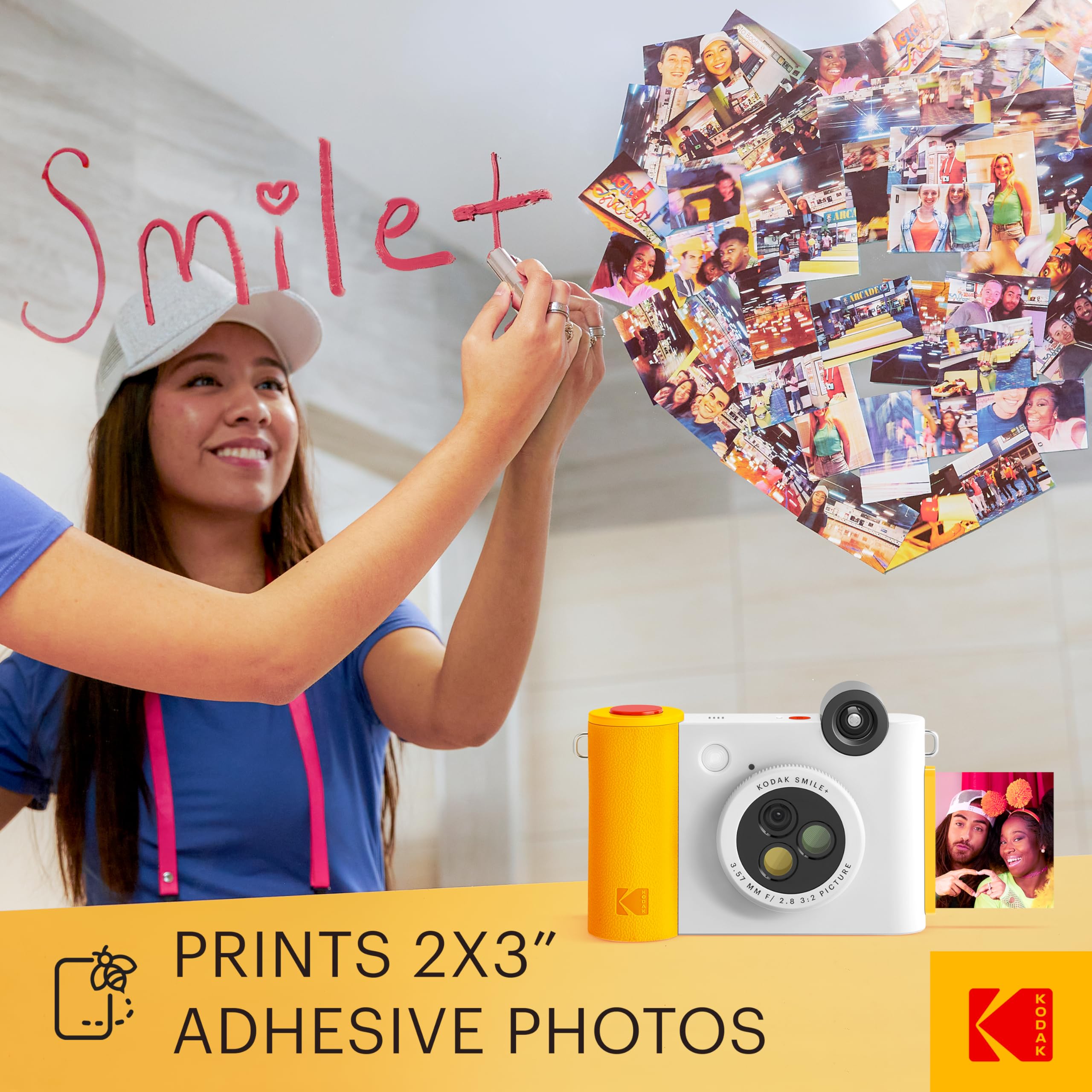 Foto 6 pulgar | Cámara Digital De Impresión Instantánea E Impresora Inalámbrica Kodak Smile+ - Venta Internacional.