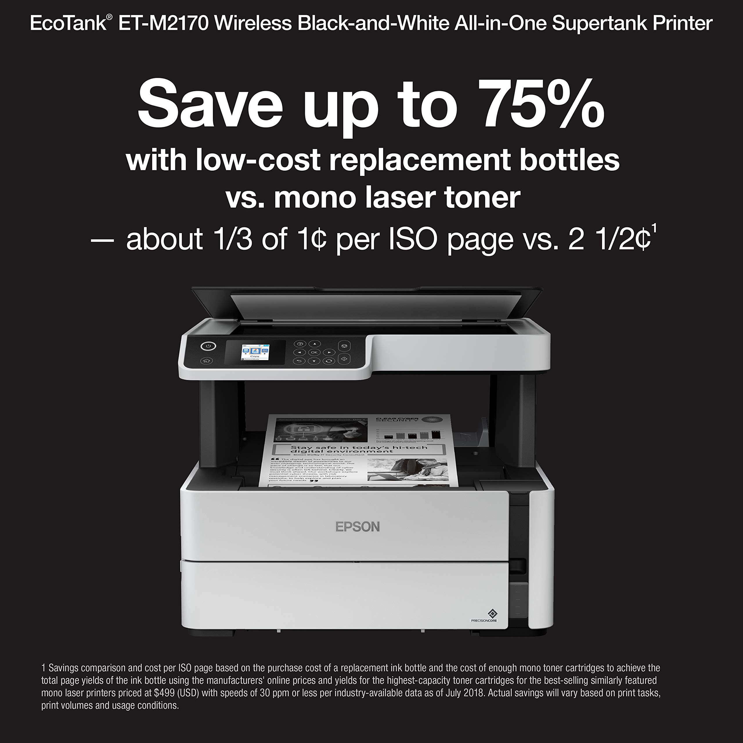 Foto 4 pulgar | Impresora Epson Ecotank Et-m2170 Inalámbrica Monocromática Aio - Venta Internacional.
