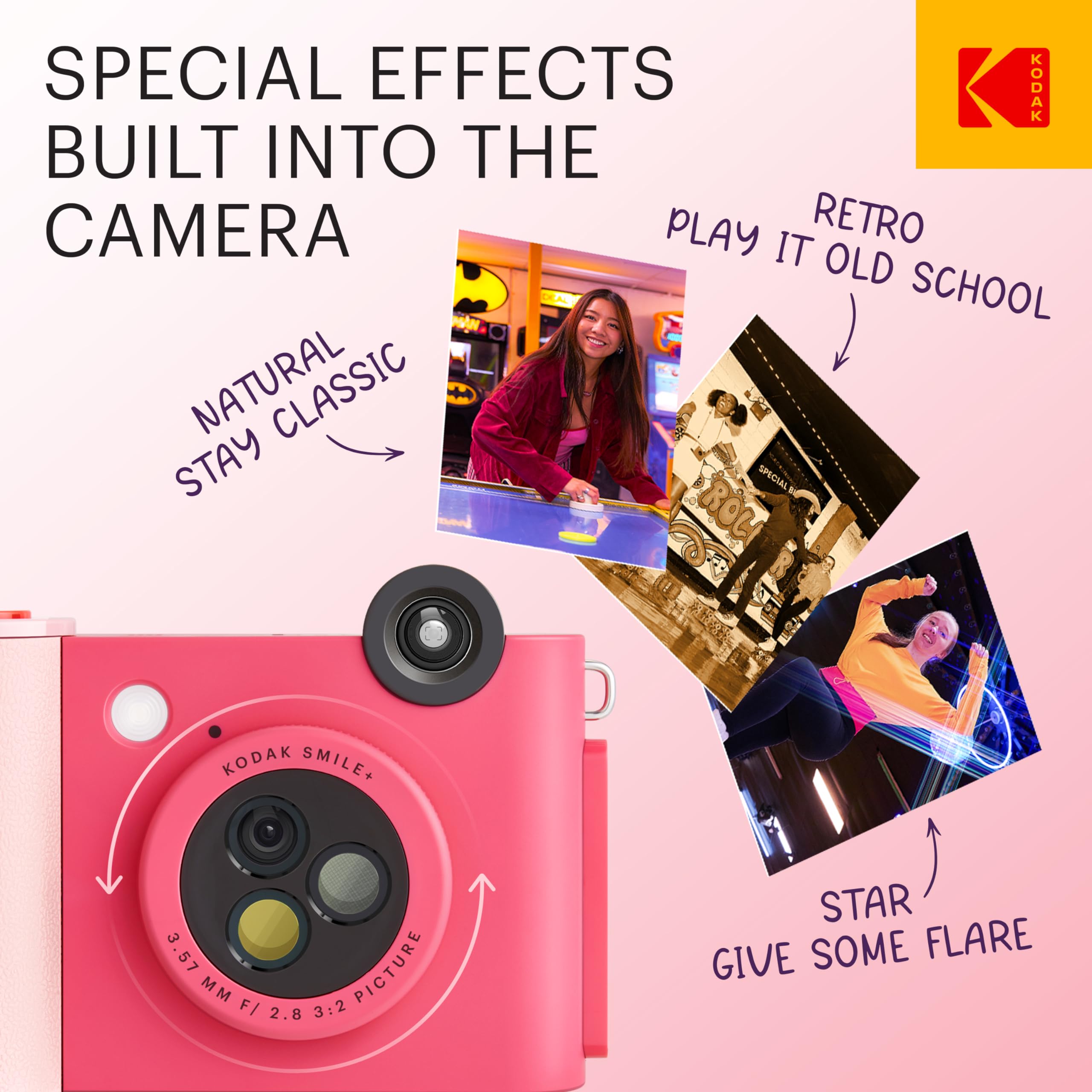 Foto 2 | Cámara Digital De Impresión Instantánea E Impresora Inalámbrica Kodak Smile+ 2 En 1 - Venta Internacional.