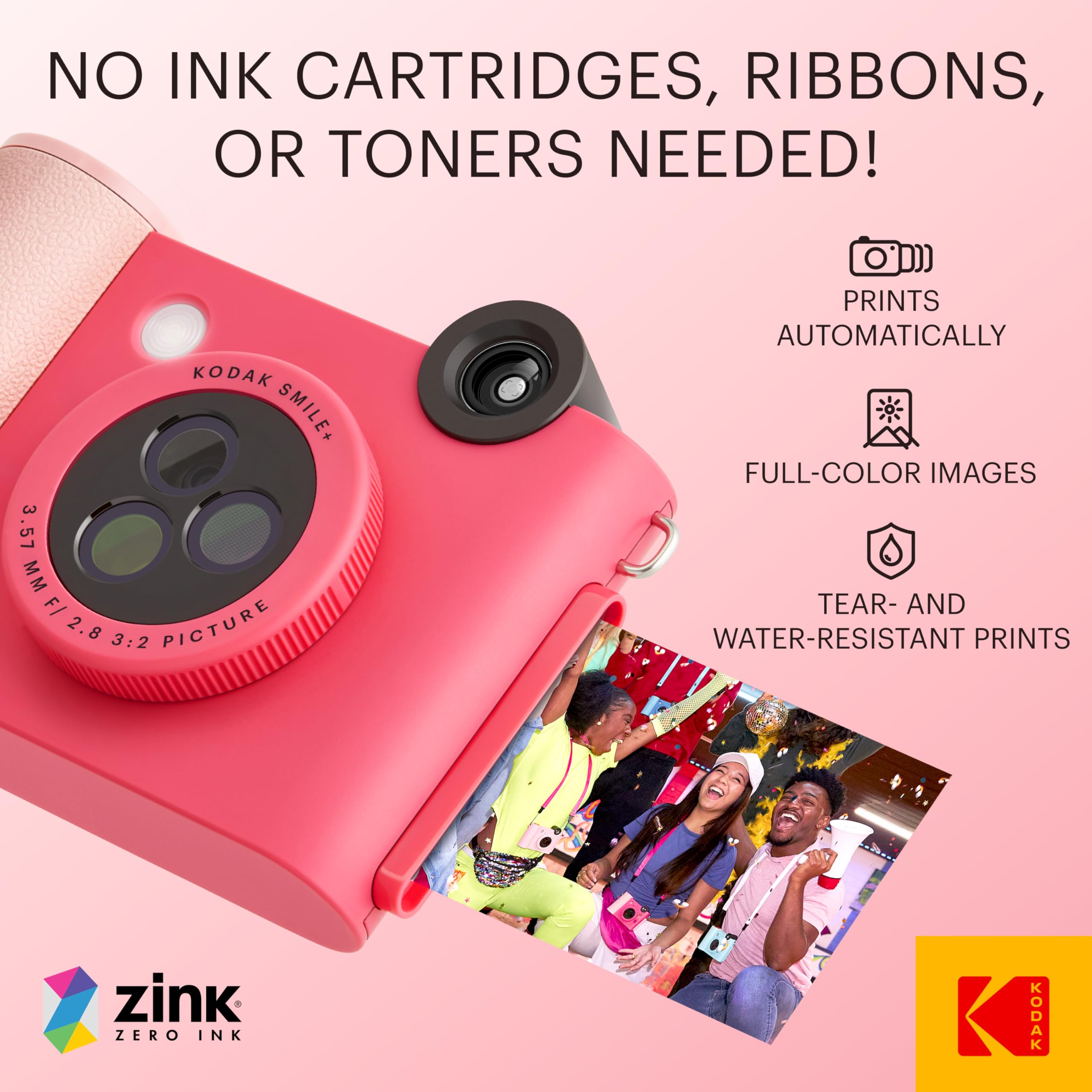 Foto 4 | Cámara Digital De Impresión Instantánea E Impresora Inalámbrica Kodak Smile+ 2 En 1 - Venta Internacional.