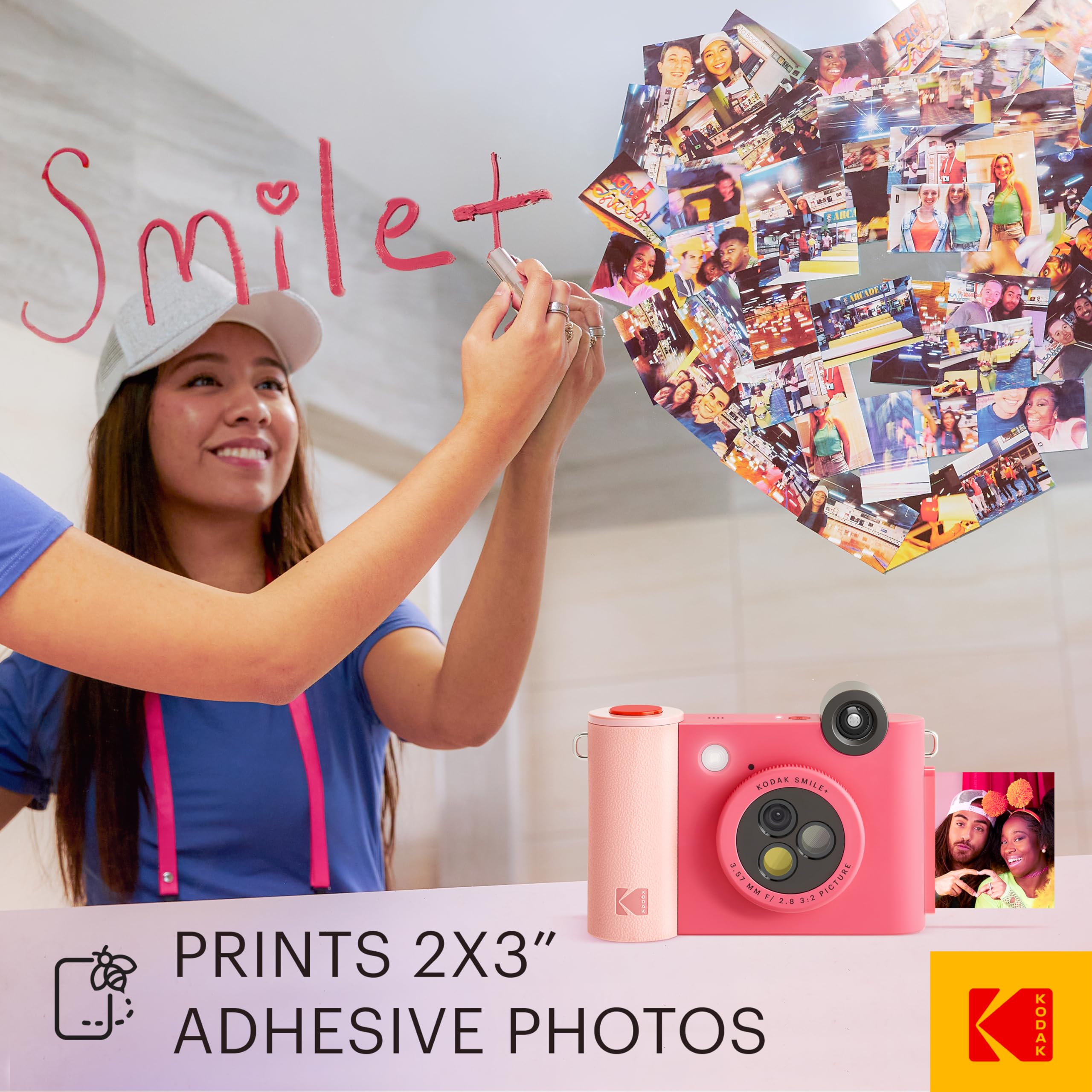 Foto 5 | Cámara Digital De Impresión Instantánea E Impresora Inalámbrica Kodak Smile+ 2 En 1 - Venta Internacional.