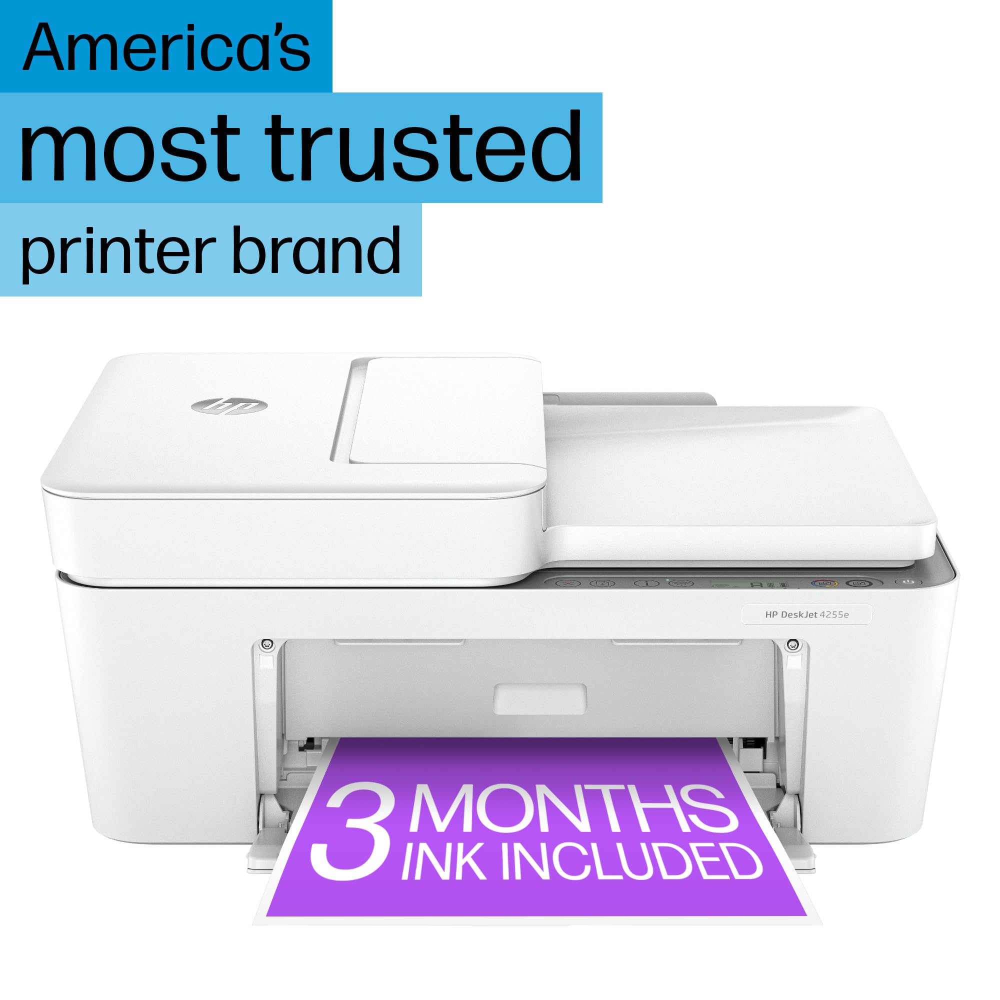 Foto 4 pulgar | Impresora De Inyección De Tinta A Color Multifunción Inalámbrica Hp Deskjet 4255e - Venta Internacional.
