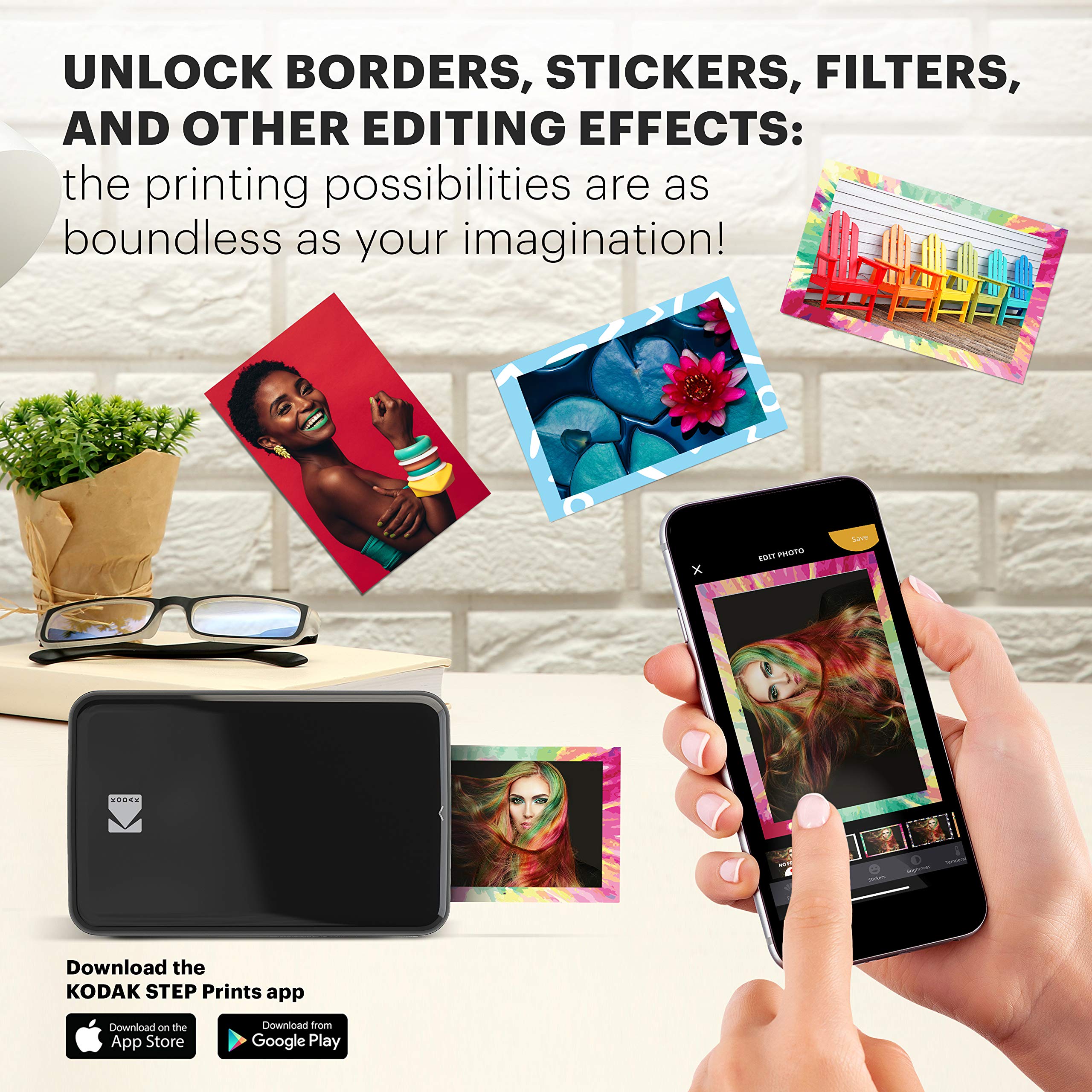 Foto 6 pulgar | Impresora Fotográfica Kodak Step Instant Smartphone Portátil Negra - Venta Internacional.