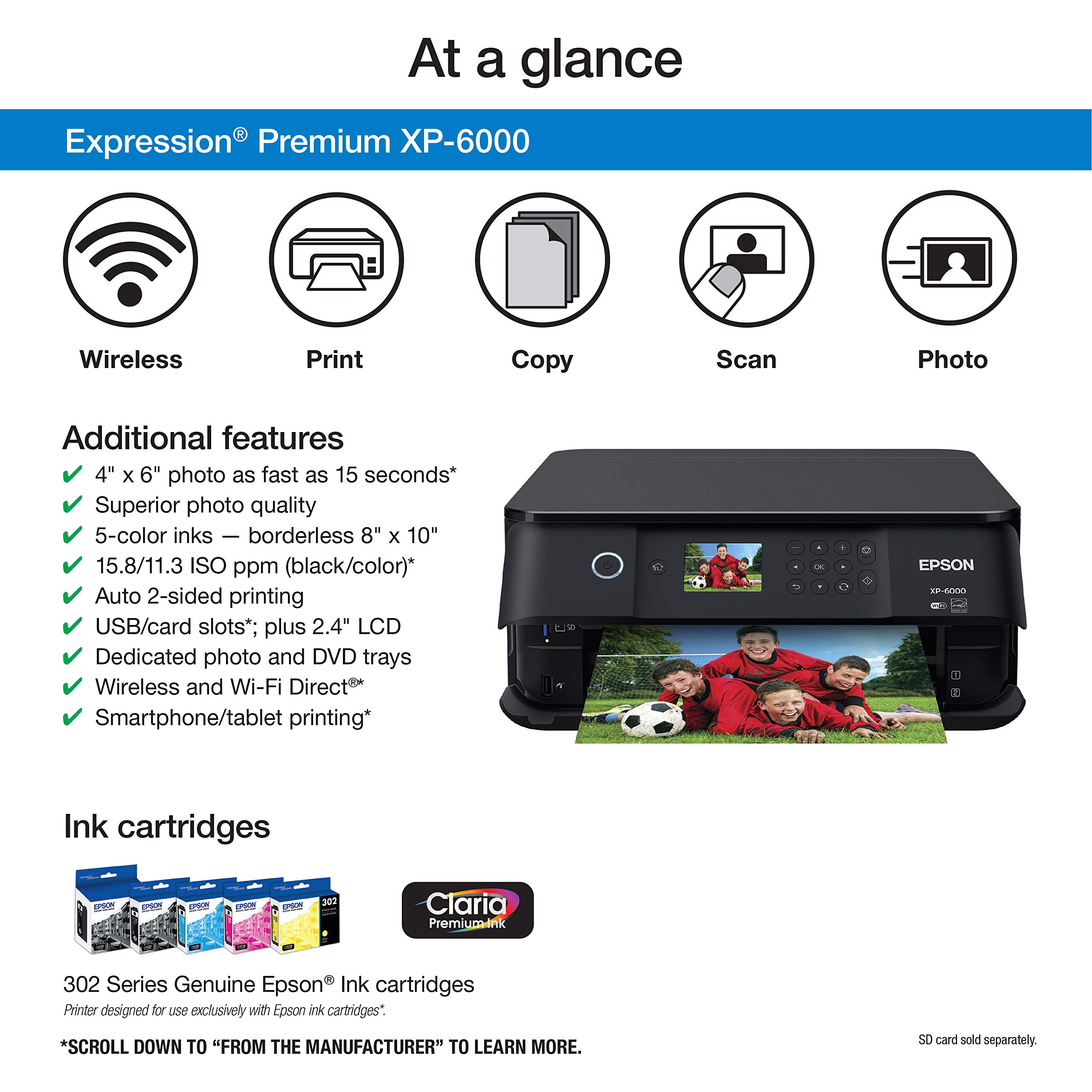 Foto 3 | Impresora Epson Expression Premium Xp-6000 Inalámbrica A Color - Venta Internacional.