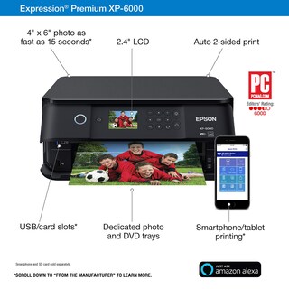 Foto 4 | Impresora Epson Expression Premium Xp-6000 Inalámbrica A Color - Venta Internacional.