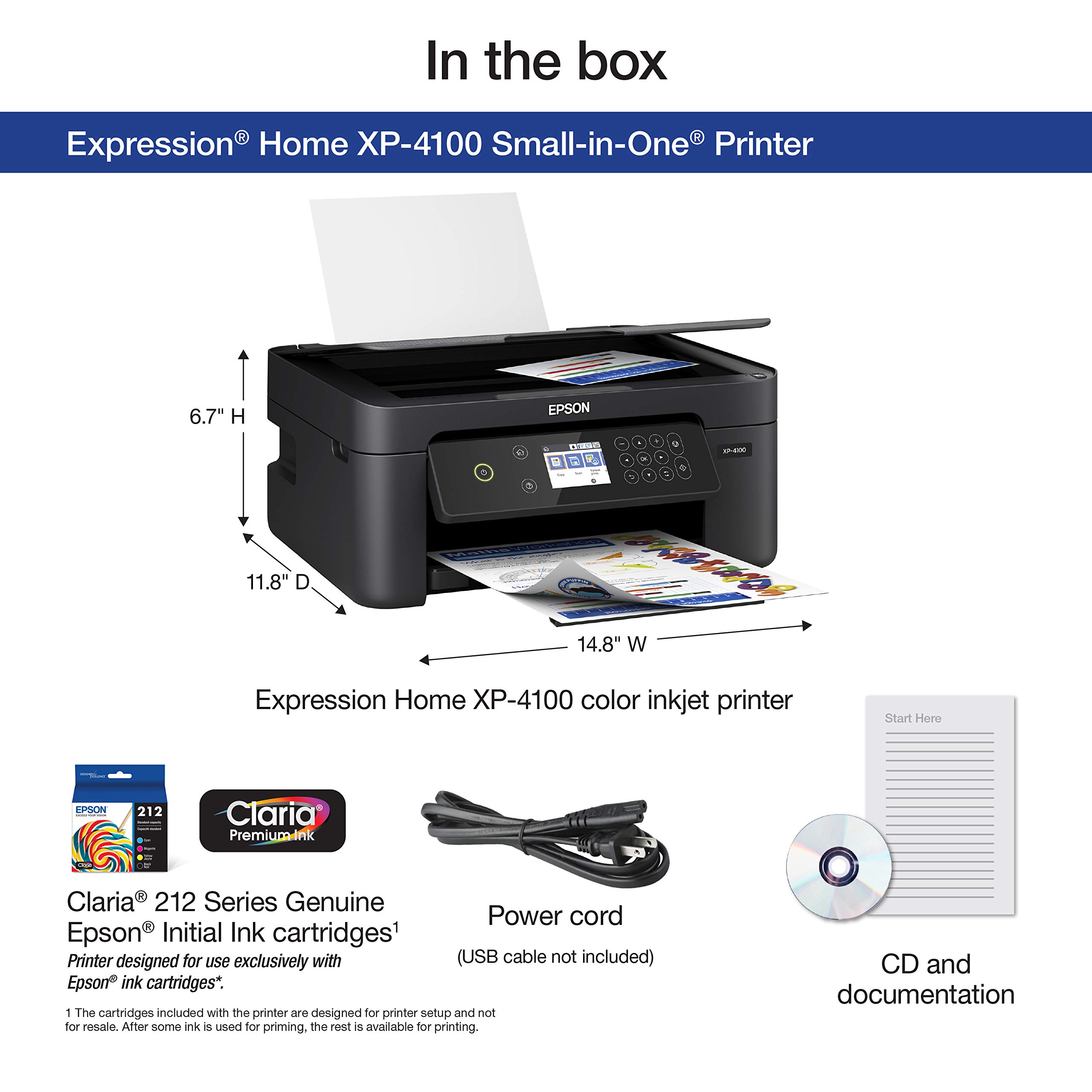 Foto 6 pulgar | Impresora Epson Expression Home Xp-4100 Inalámbrica A Color - Venta Internacional.