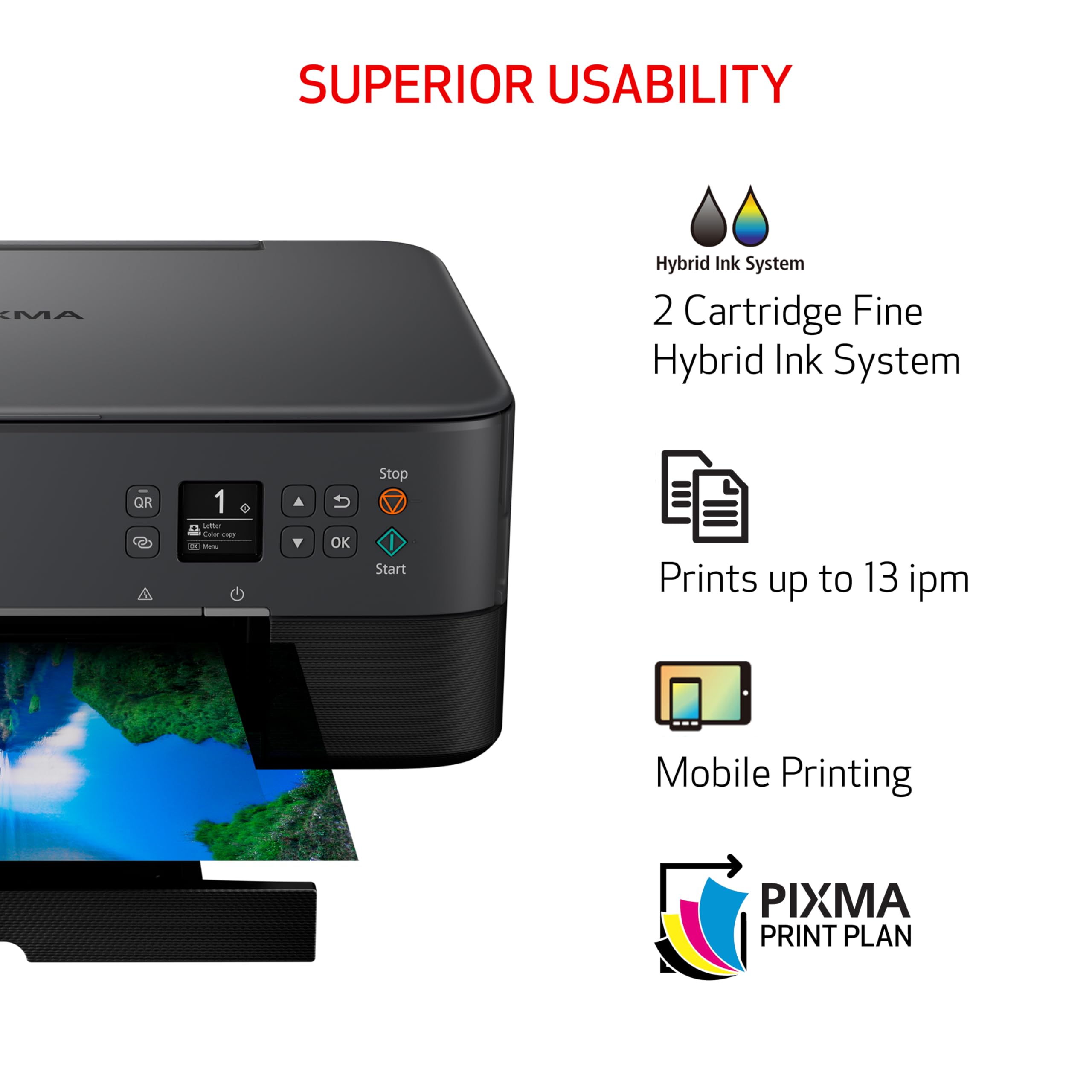 Foto 5 pulgar | Impresora De Inyección De Tinta Inalámbrica Multifunción Canon Pixma Ts6420a - Venta Internacional.