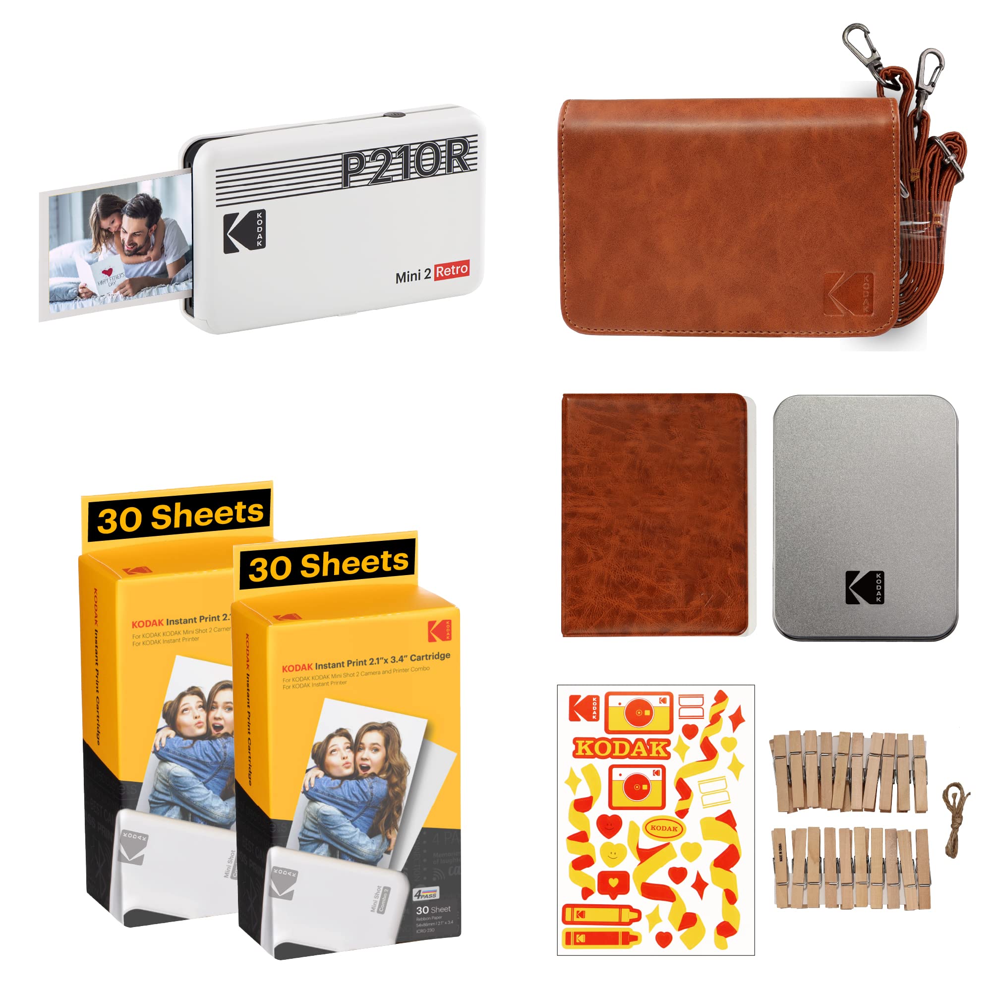 Foto 1 | Impresora Fotográfica Kodak Mini 2 Retro 4pass Portátil Blanca - Venta Internacional.