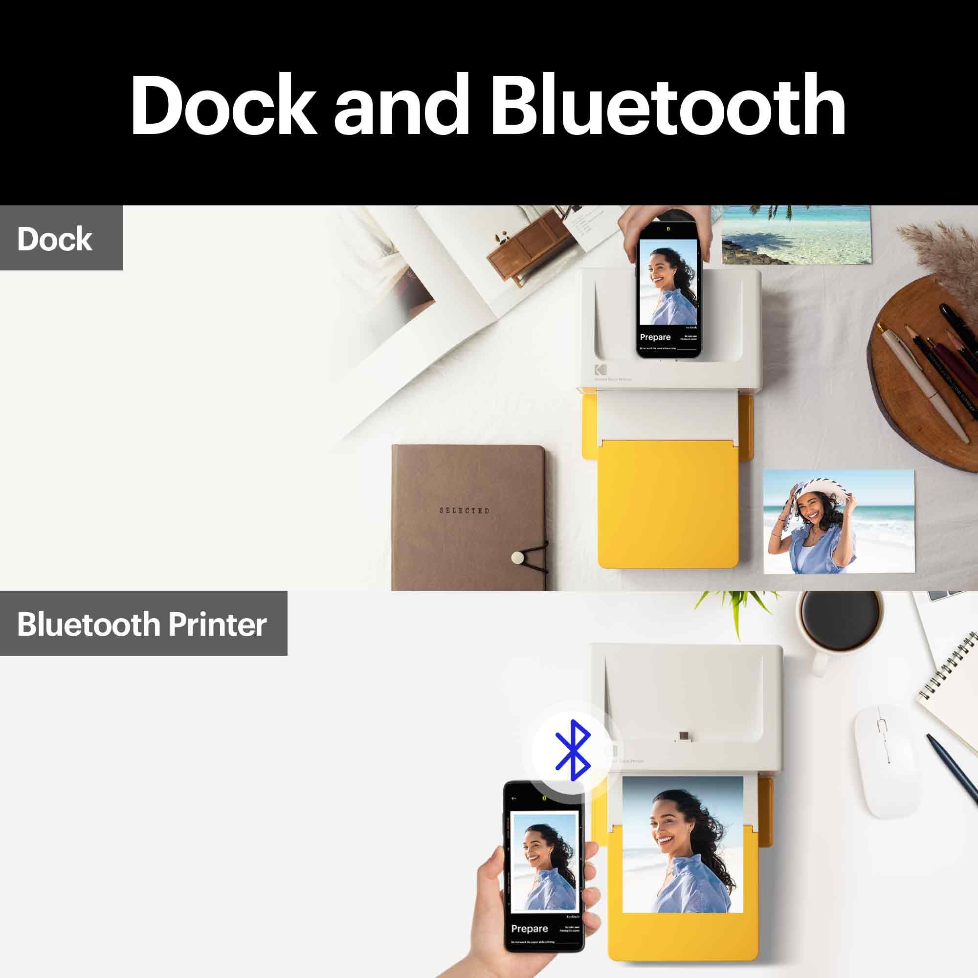 Foto 3 | Impresora Fotográfica Kodak Dock Plus 4pass Con Paquete De 90 Hojas - Venta Internacional.