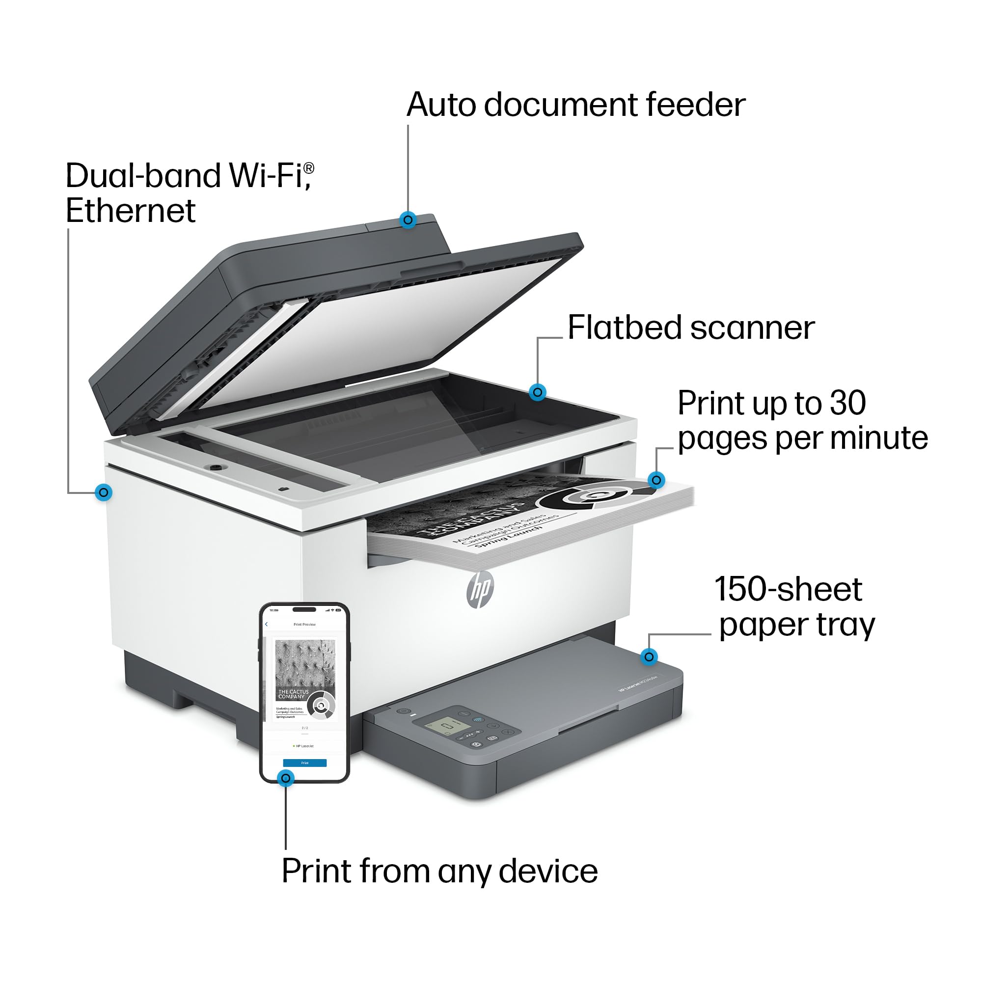 Foto 5 pulgar | Impresora Hp Laserjet Mfp M234sdw Inalámbrica: Impresión, Escaneo Y Copia - Venta Internacional.