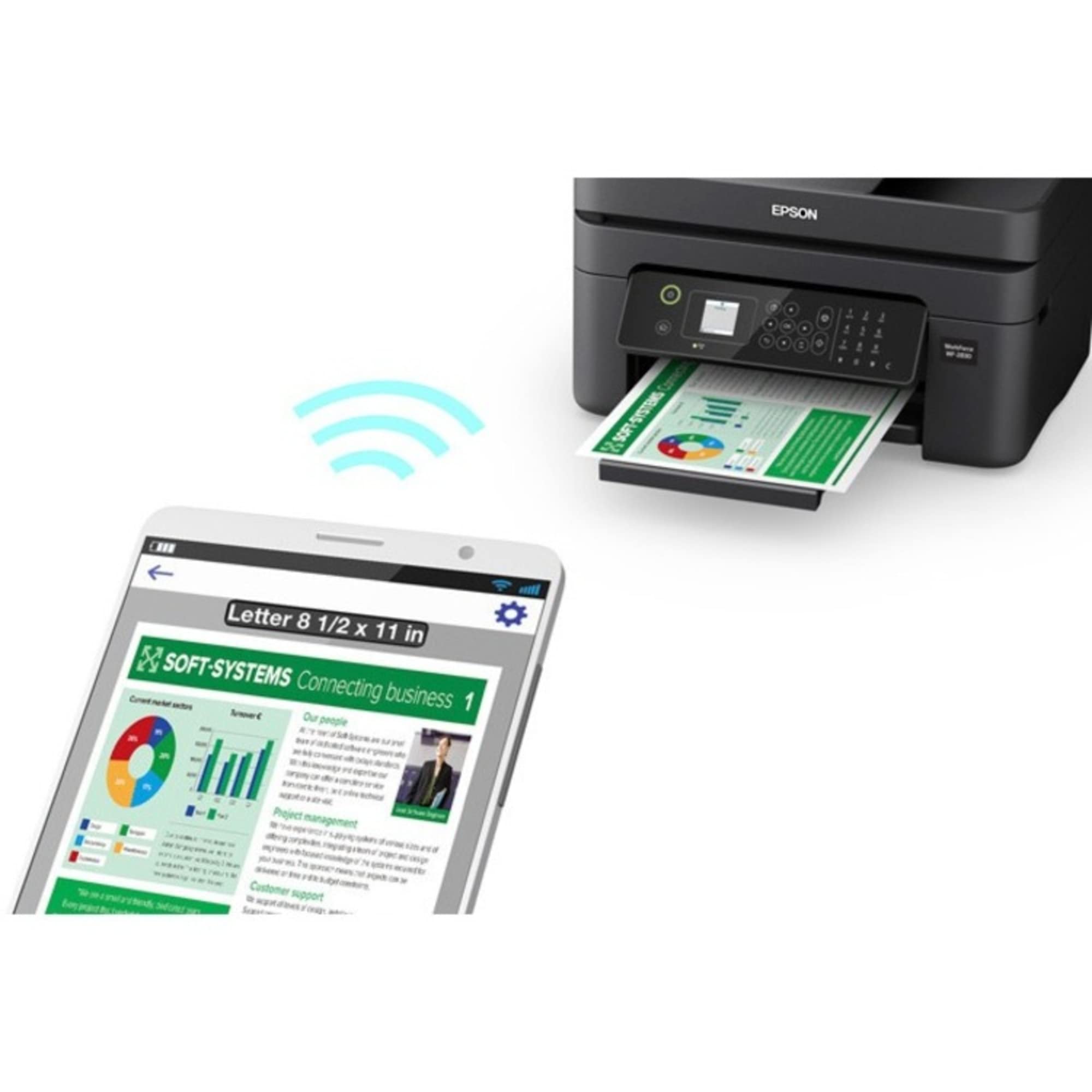 Foto 6 | Impresora Epson Workforce Wf-2930 Inalámbrica Multifunción - Venta Internacional.