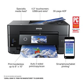 Foto 2 | Impresora Epson Expression Premium Xp-7100 Escáner Adf Inalámbrico - Venta Internacional.