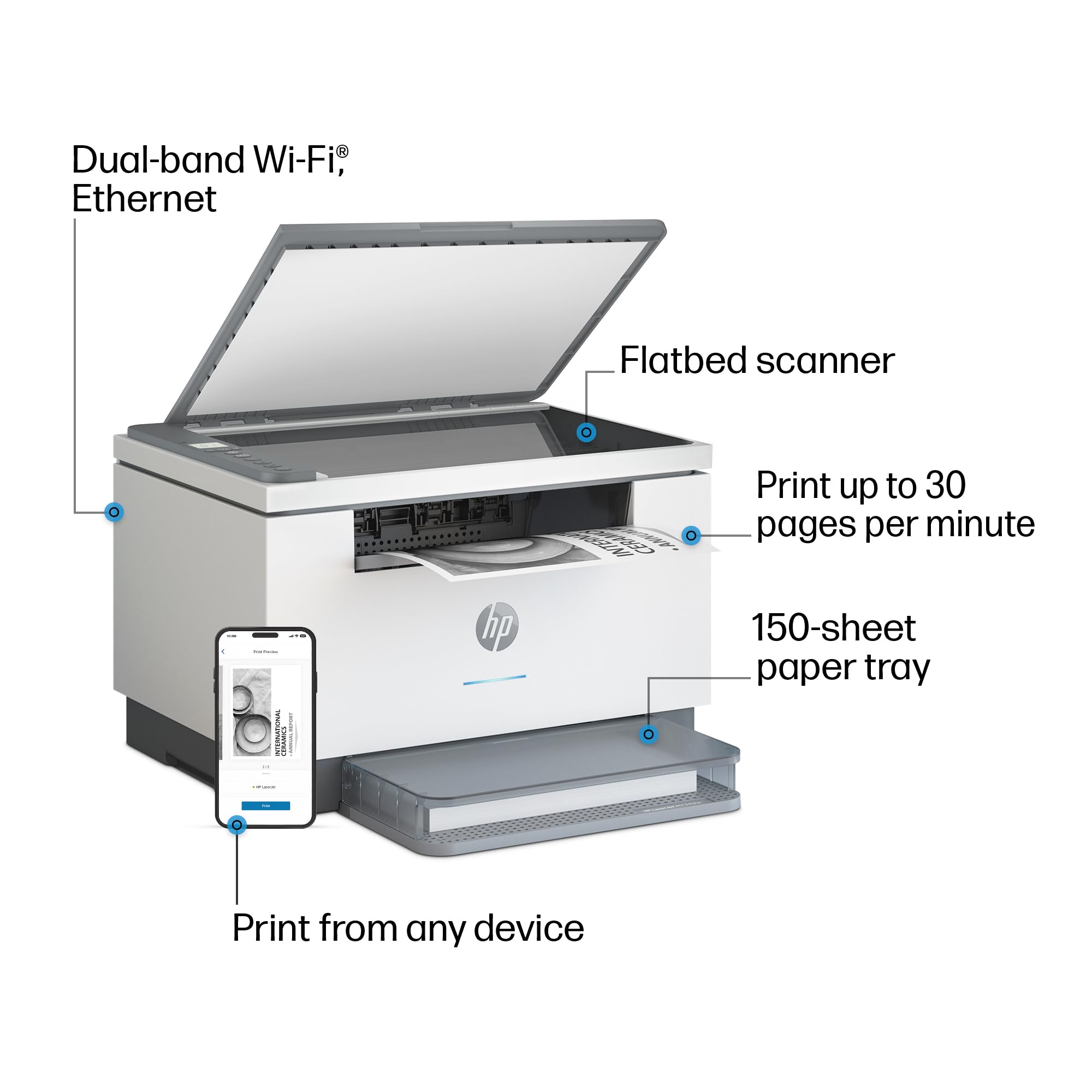 Foto 4 | Impresora Inalámbrica Hp Laserjet Mfp M234dw Impresora Escaneada Y Copia - Venta Internacional.