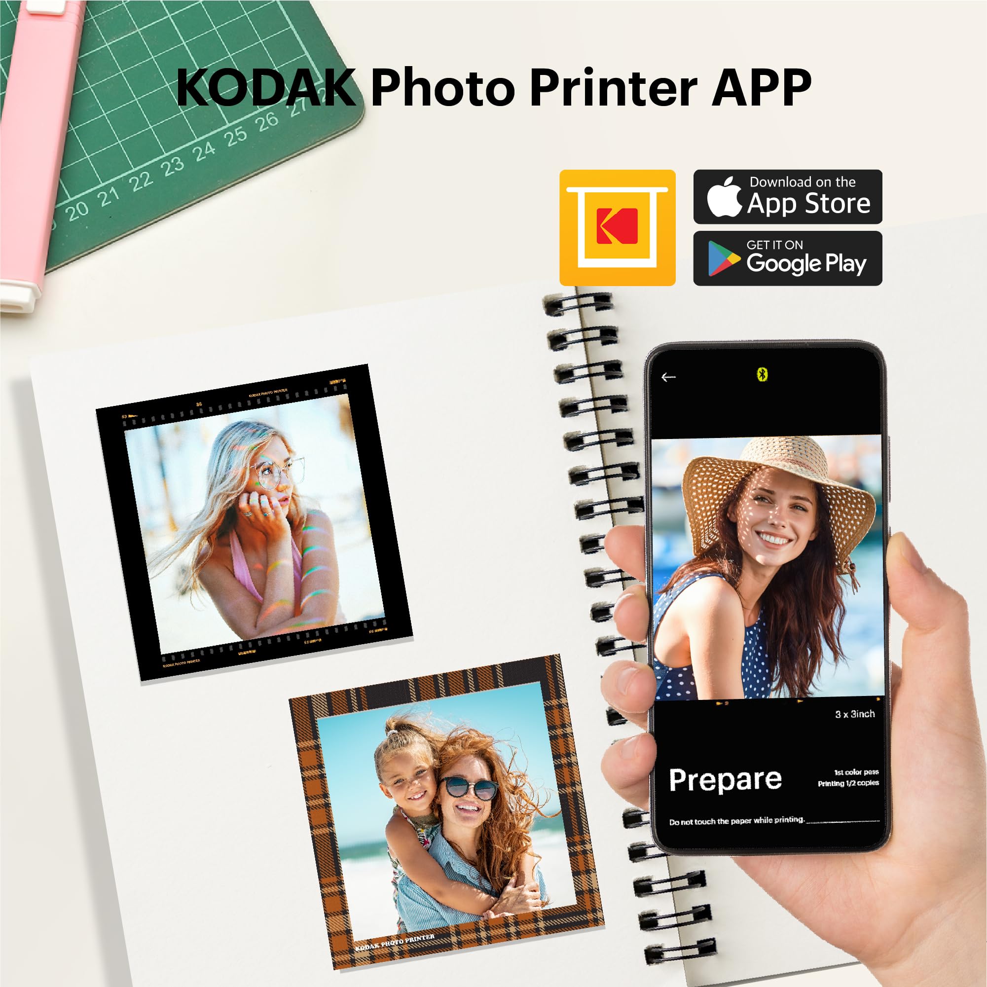 Foto 7 | Impresora Fotográfica Portátil Kodak Mini 3 Retro 4pass Blanca - Venta Internacional.