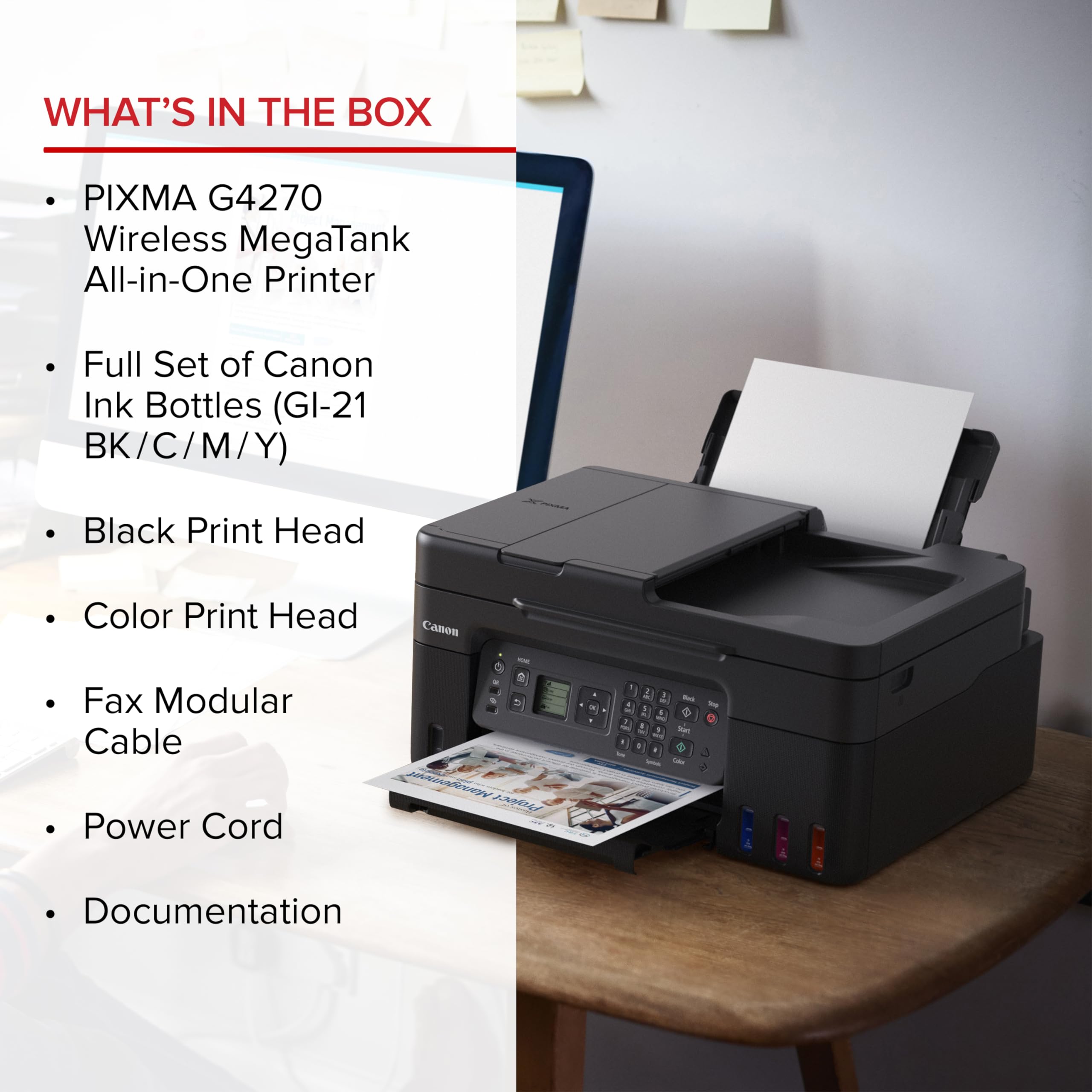 Foto 4 | Impresora Canon Megatank G4270 Inalámbrica Multifunción 4 En 1 - Venta Internacional.