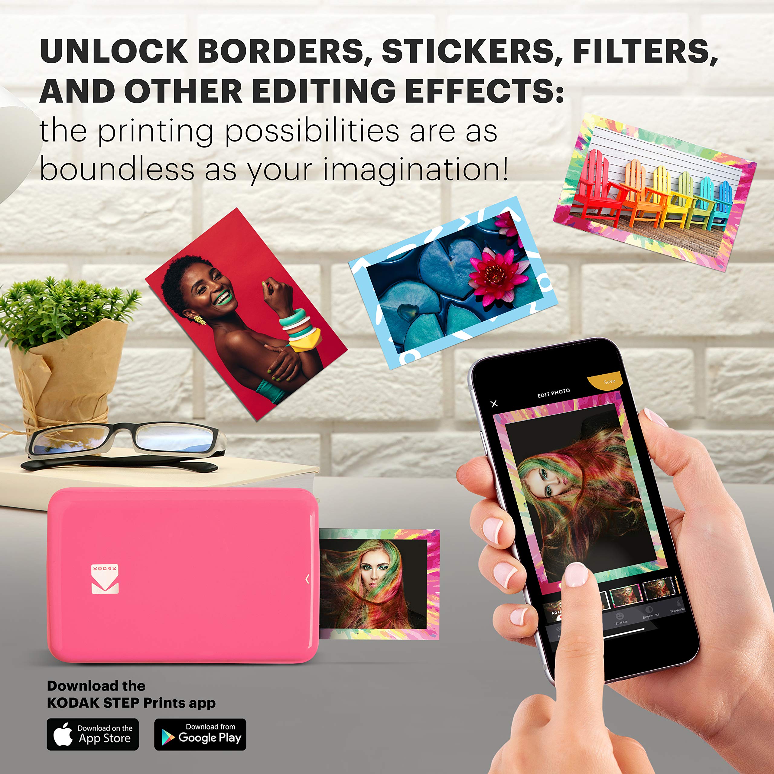 Foto 7 pulgar | Impresora Fotográfica Kodak Step Instant Smartphone Portable Rosa - Venta Internacional.
