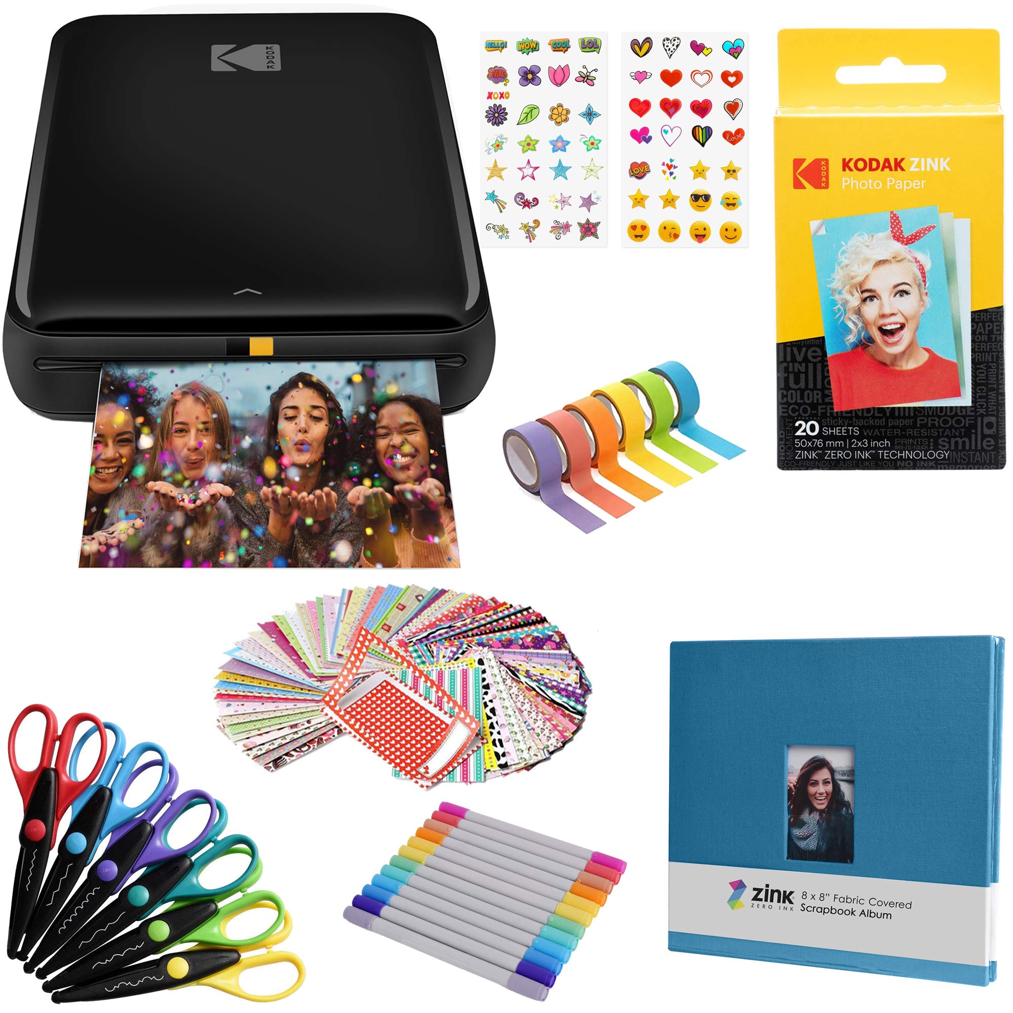 Foto 1 | Impresora Fotográfica Kodak Step Wireless De 2 X 3 Pulgadas, Papel Zincado, Negro - Venta Internacional.