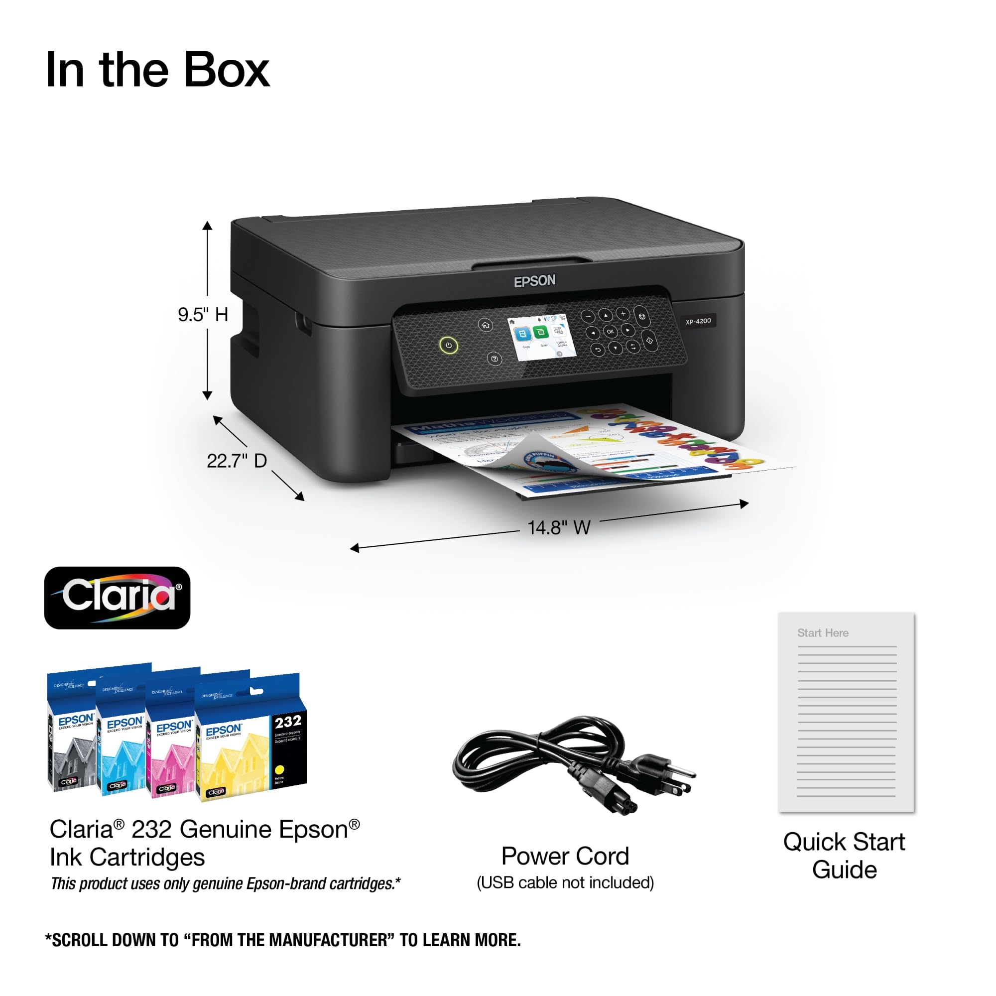 Foto 5 | Impresora Epson Expression Home Xp-4200 Inalámbrica En Color Aio - Venta Internacional.