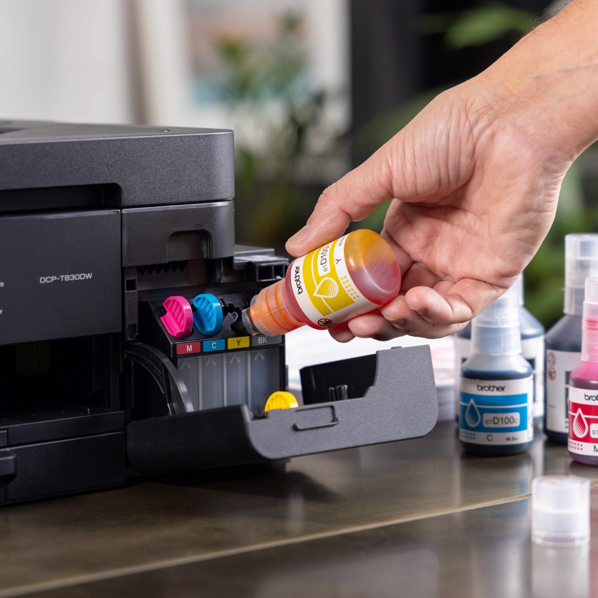 Foto 5 | Impresora Multifuncional Brother Inkbenefit Tank Dcp-t830dw, Sistema De Tinta Continua, Usb, Ethernet, Wi-fi, D