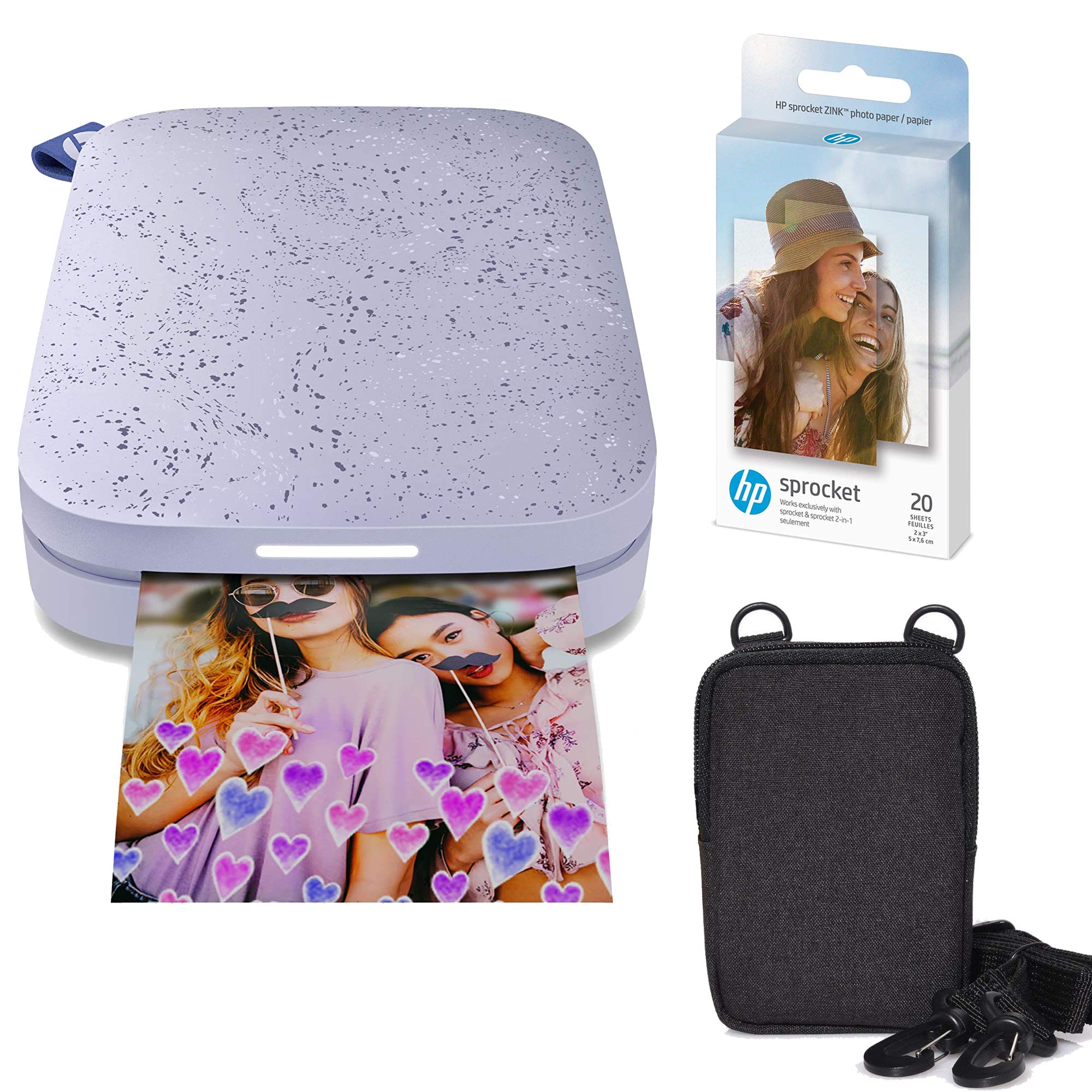 Foto 2 pulgar | Impresora Fotográfica Hp Sprocket Portable 2x3 Color (lila) Con Funda - Venta Internacional.