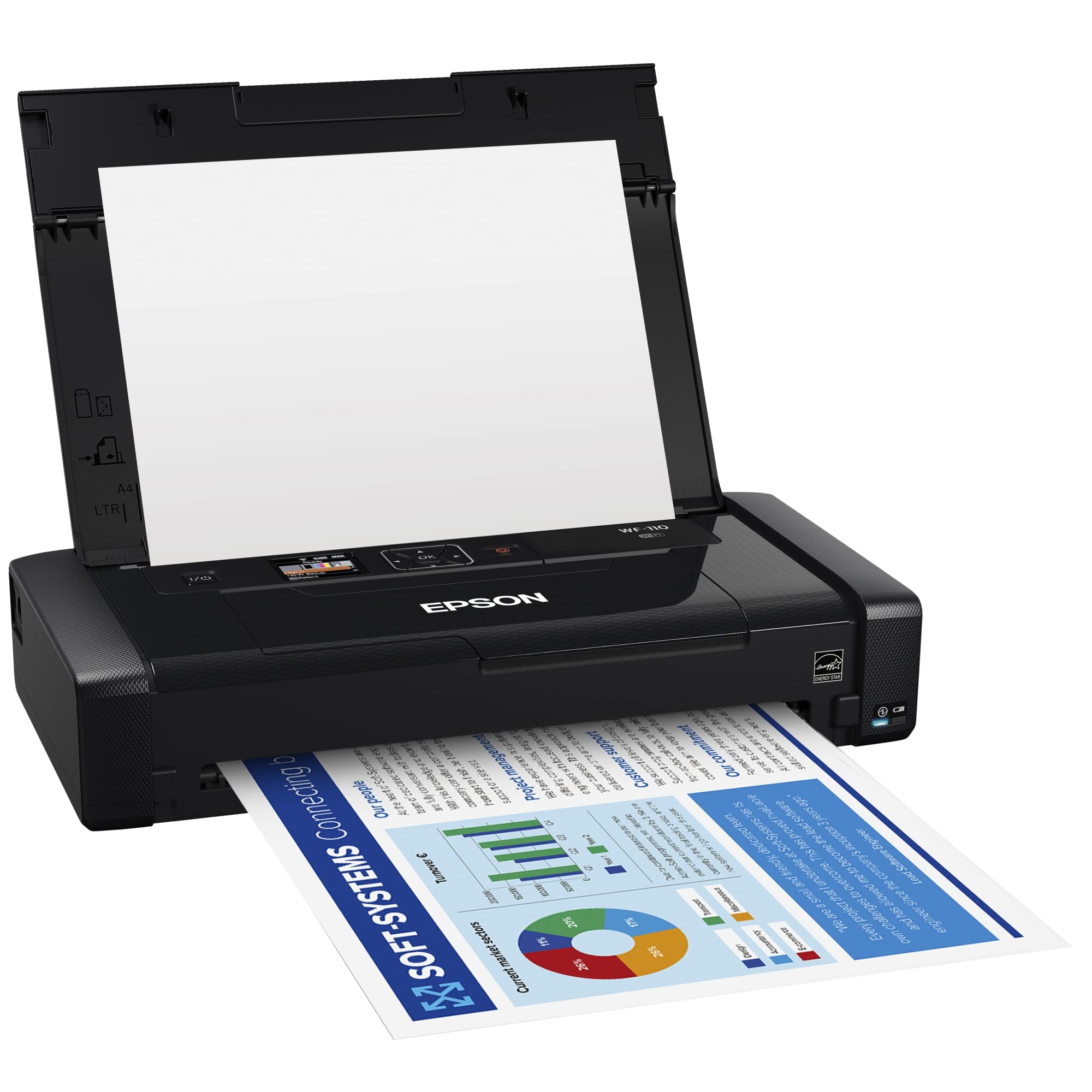 Foto 3 pulgar | Impresora Epson Workforce Wf-110 Inalámbrica A Color Móvil Blanca - Venta Internacional.