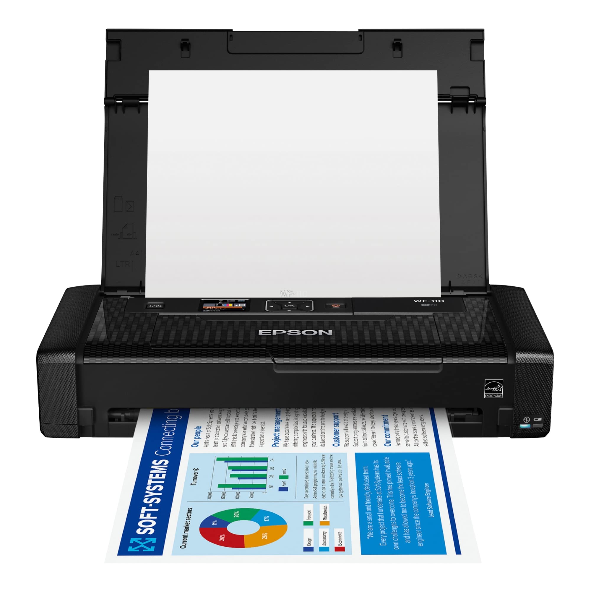 Foto 4 pulgar | Impresora Epson Workforce Wf-110 Inalámbrica A Color Móvil Blanca - Venta Internacional.