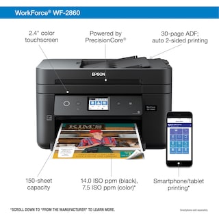 Foto 3 | Impresora Epson Workforce Wf-2860 Multifunción Inalámbrica En Color - Venta Internacional.