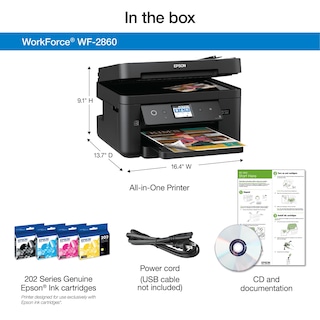 Foto 4 | Impresora Epson Workforce Wf-2860 Multifunción Inalámbrica En Color - Venta Internacional.