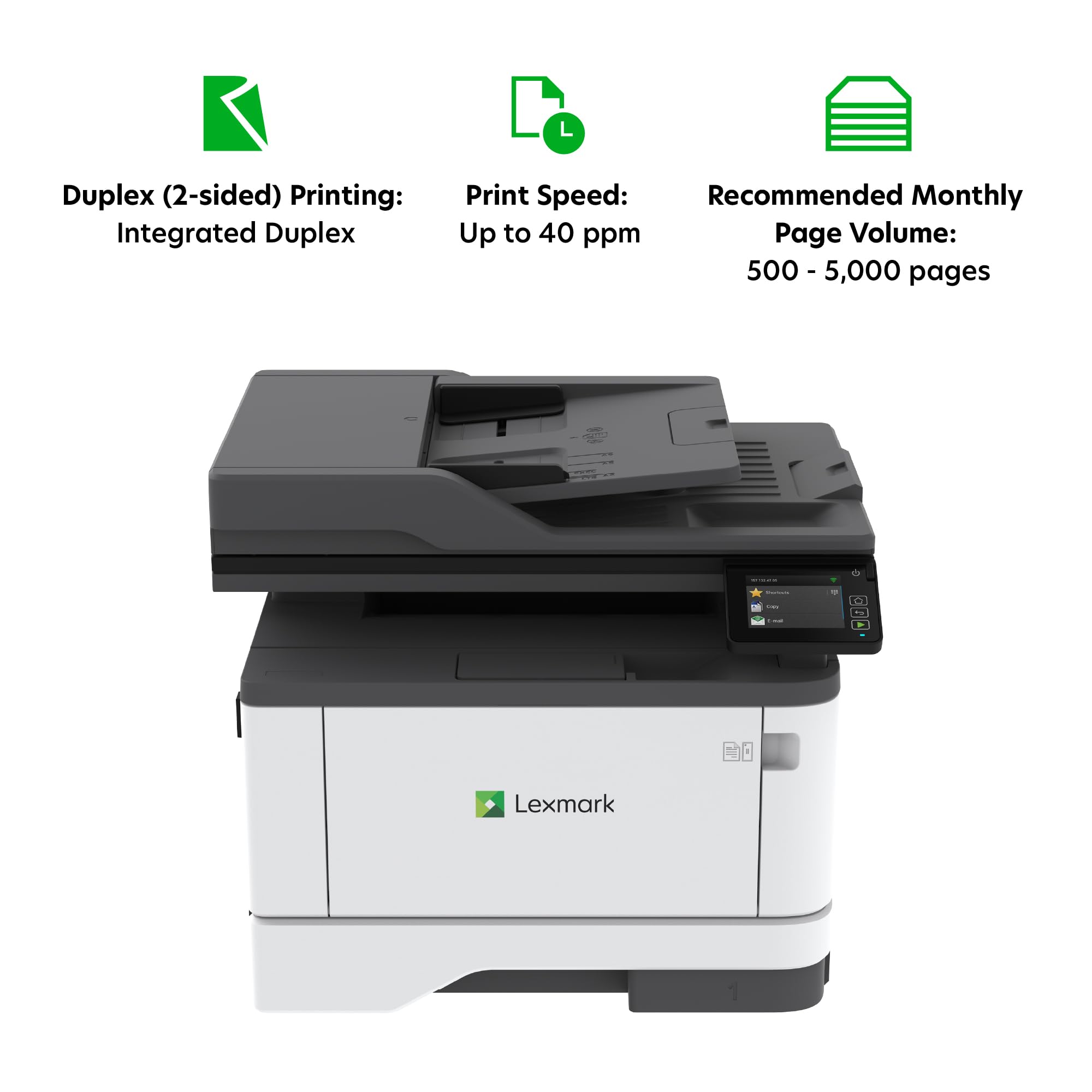 Foto 4 pulgar | Impresora Multifunción Lexmark Mx331adn En Blanco Y Negro - Venta Internacional.