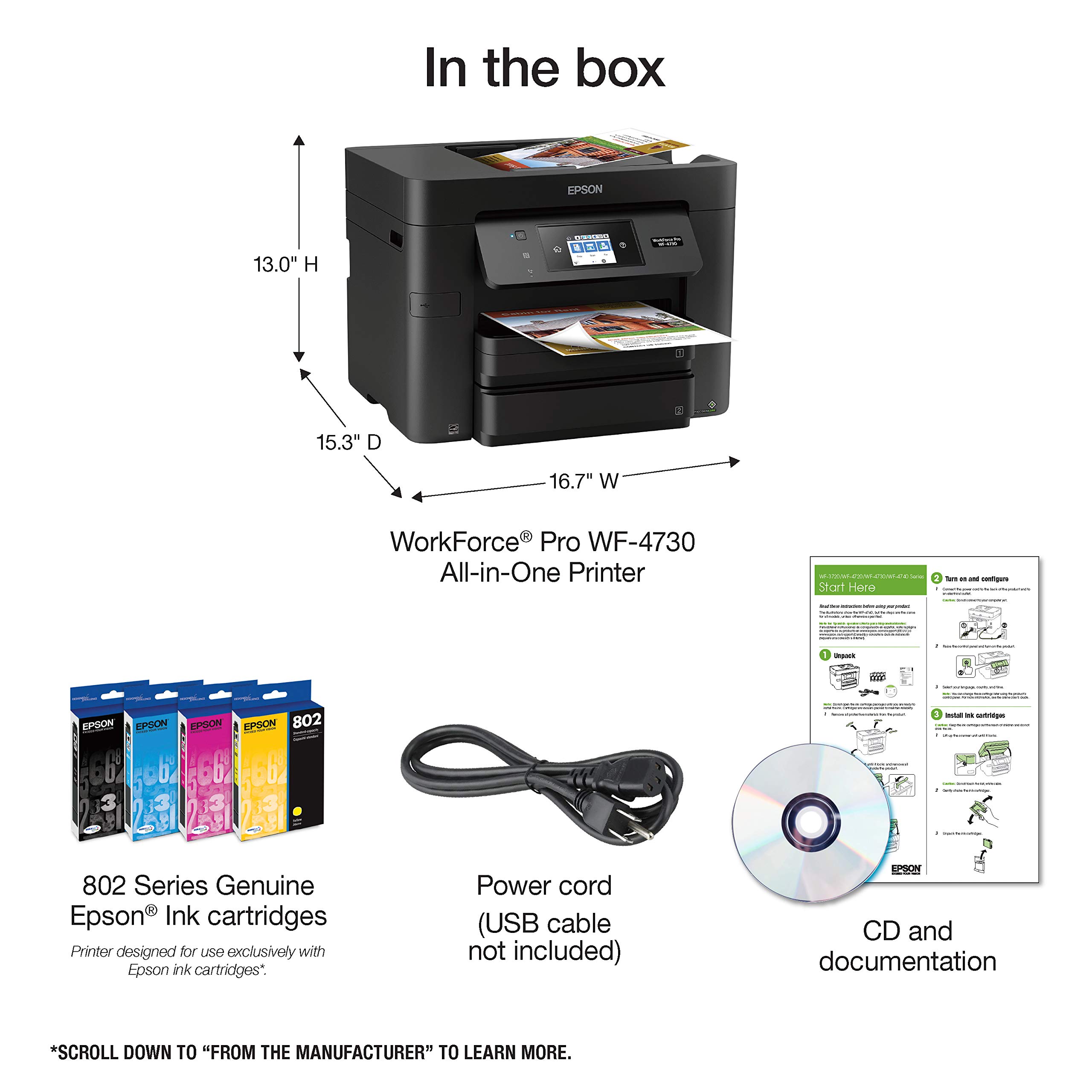 Foto 7 pulgar | Impresora Epson Workforce Pro WF-4730 Inalámbrica  - Venta Internacional
