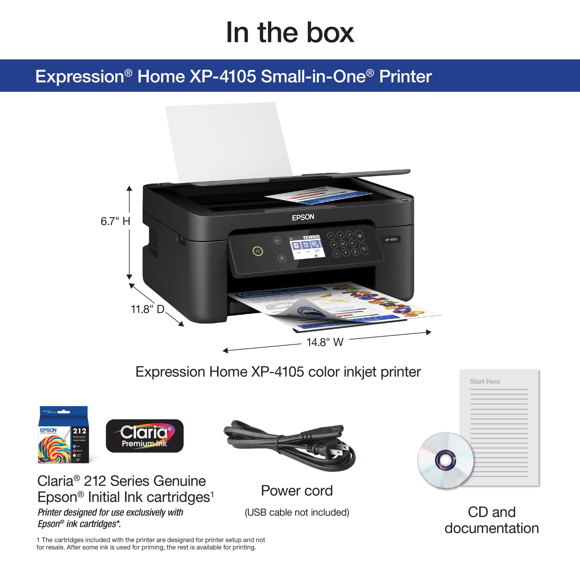 Foto 4 pulgar | Impresora Epson Expression Home Xp-4105 Multifunción Inalámbrica - Venta Internacional.