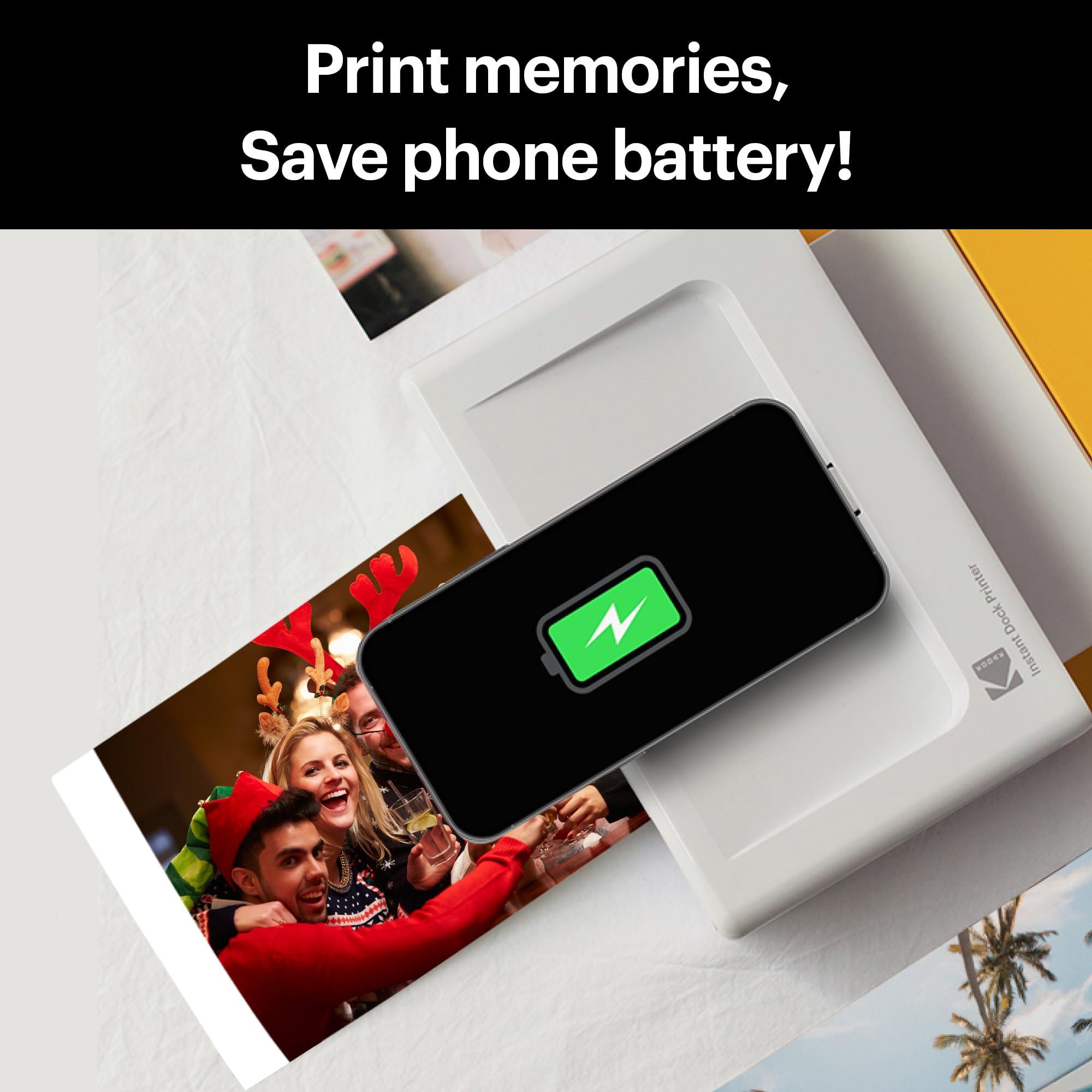 Foto 4 | Impresora Fotográfica Kodak Dock Plus 4pass 10x15 Cm Con 90 Hojas - Venta Internacional.