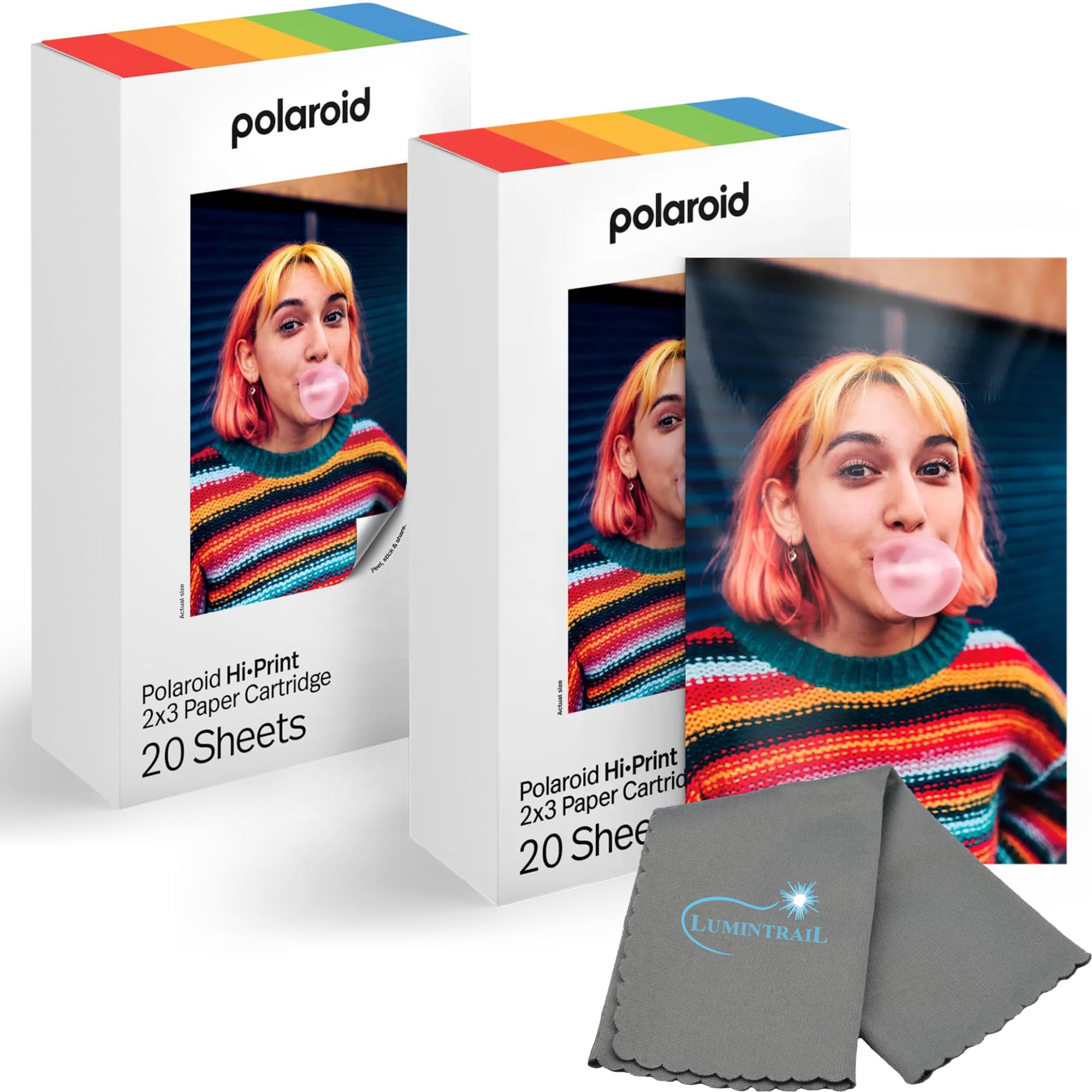 Foto 1 | Cartucho De Papel Fotográfico Polaroid Hi Print 2x3 40 Fotos  Paquete De 2 - Venta Internacional.