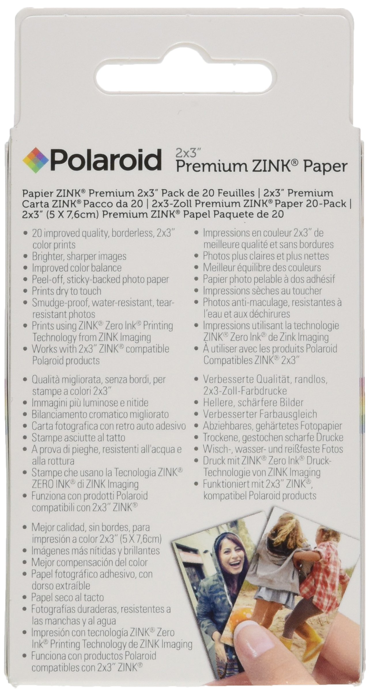 Foto 3 pulgar | Papel Fotográfico Polaroid Polz2x320 Premium Zink 2x3 - Venta Internacional.