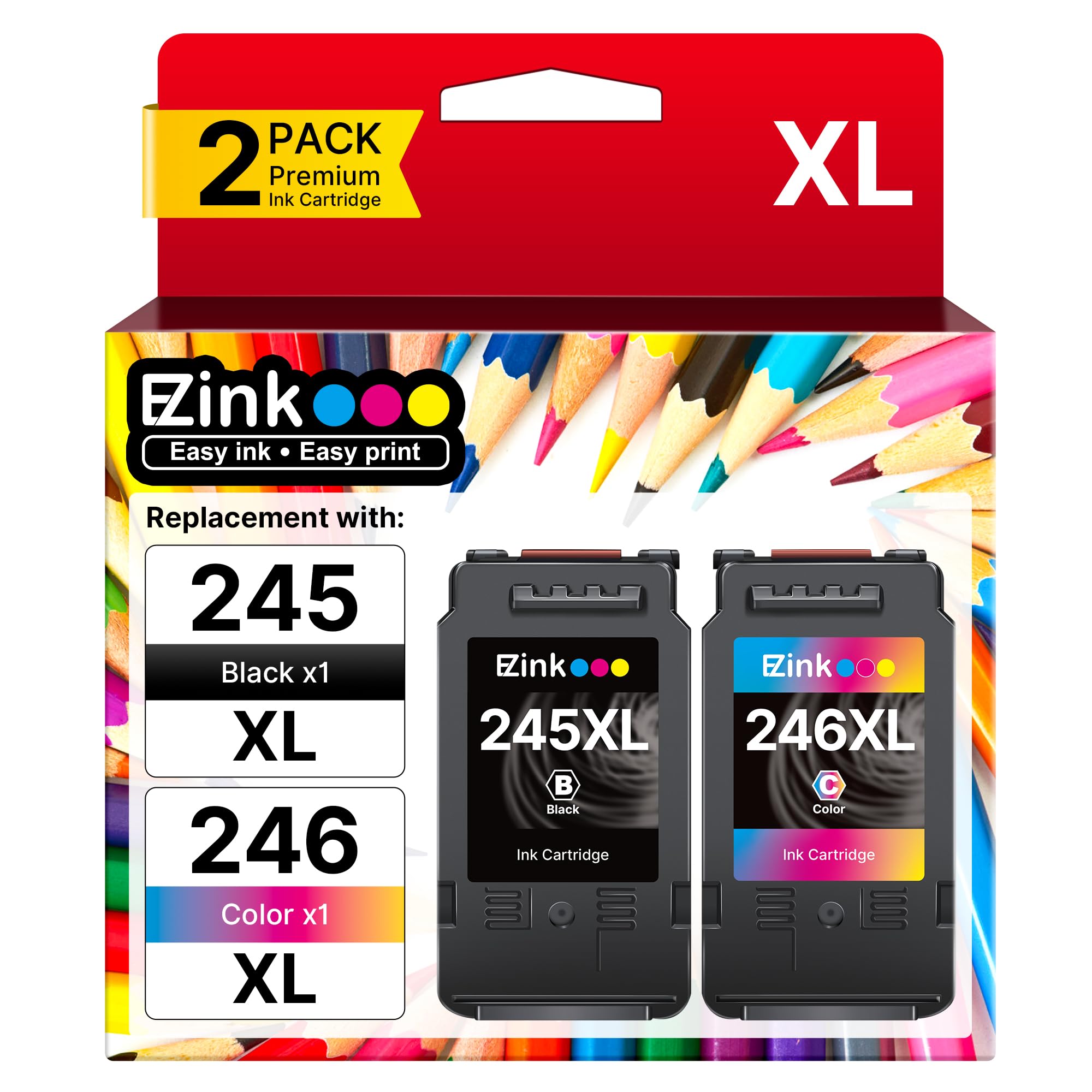 Foto 1 | Cartucho De Tinta E-z Ink 245xl 246xl Para Impresora Canon 245 246 - Venta Internacional.