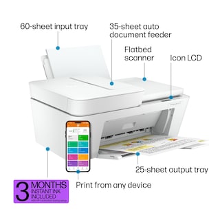 Foto 3 | Impresora De Inyección De Tinta A Color Multifunción Inalámbrica Hp Deskjet 4227e - Venta Internacional.