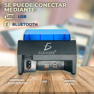 Foto 4 | Impresora Térmica Mini Usb 58mm – Impresora Bluetooth De Alta Velocidad