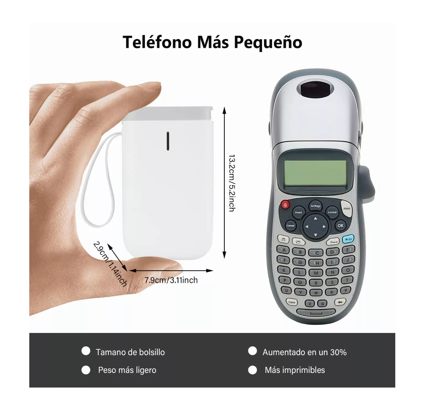 Foto 6 pulgar | Mini Impresora de Etiquetas Bluetooth Inalámbrica BELUG color Blanco