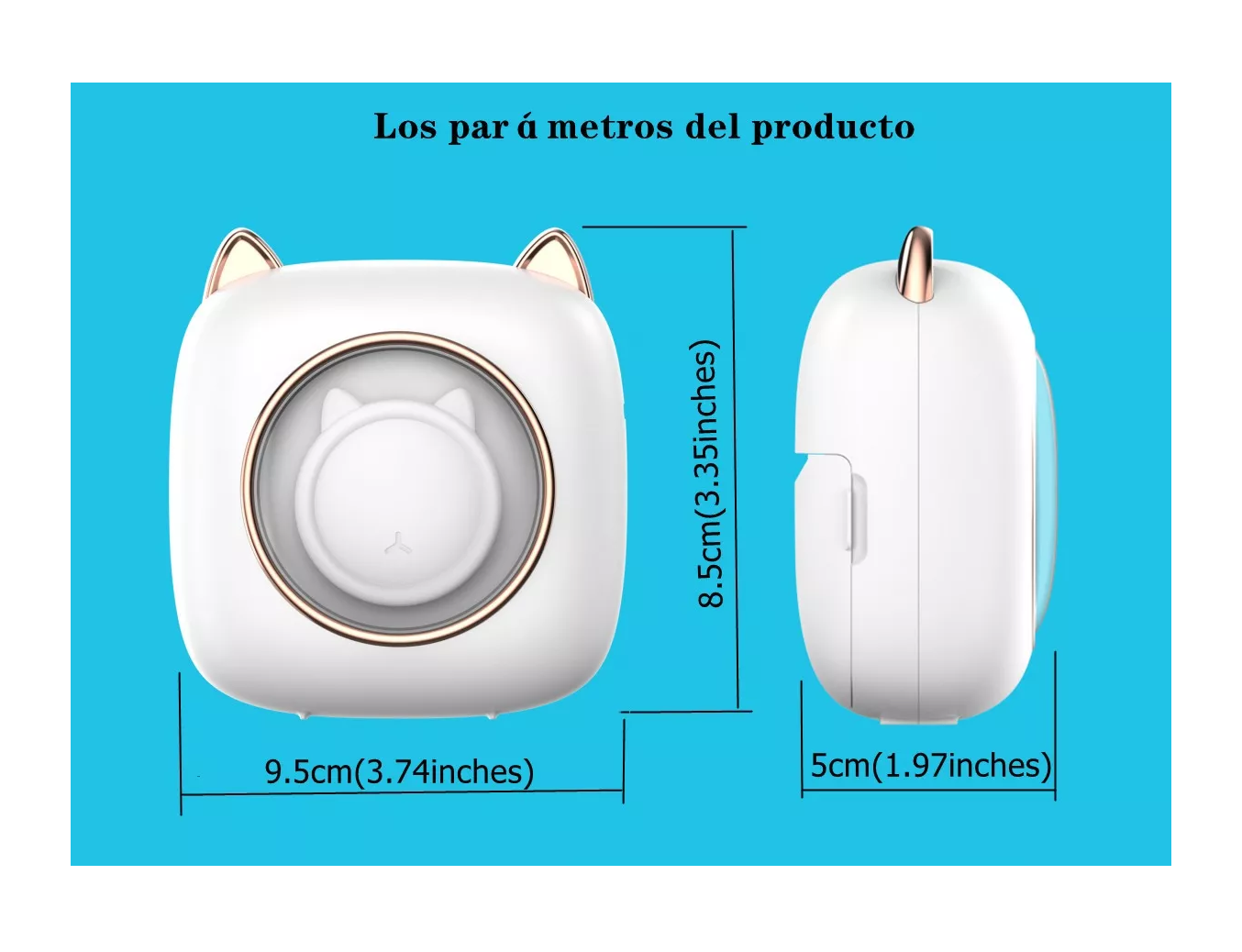 Foto 7 pulgar | Mini Impresora Térmica Inalámbrica Con Bluetooth Portátil Blanco