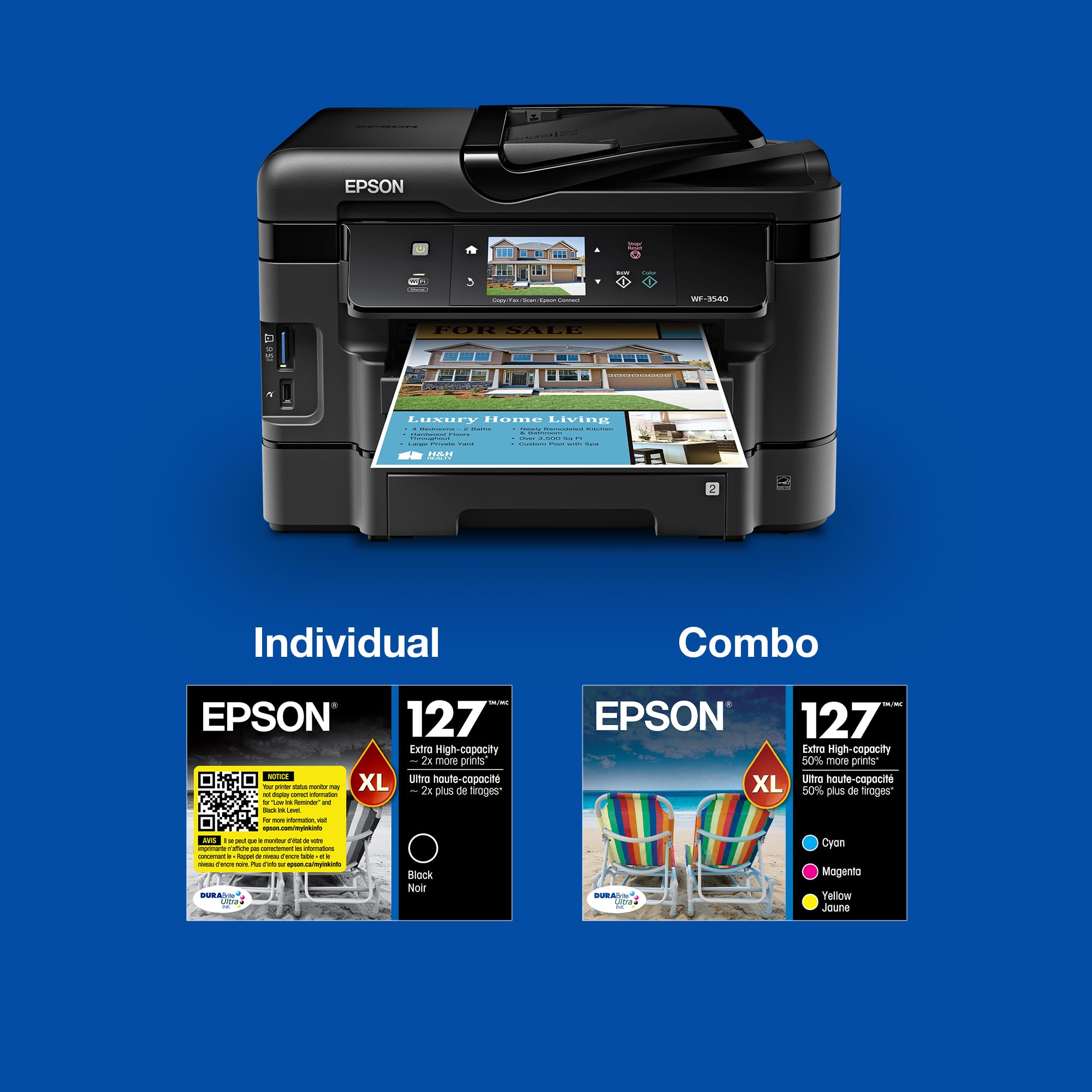 Foto 5 pulgar | Cartucho De Tinta Epson 127 Durabrite Ultra Black Para Nx-530 - Venta Internacional.