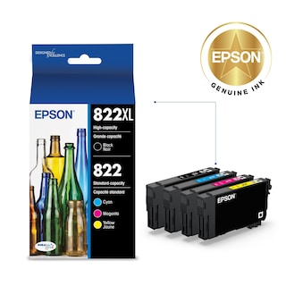 Foto 2 | Paquete Combinado De Cartuchos De Tinta Epson 822 Durabrite Ultra T822xl-bcs - Venta Internacional.