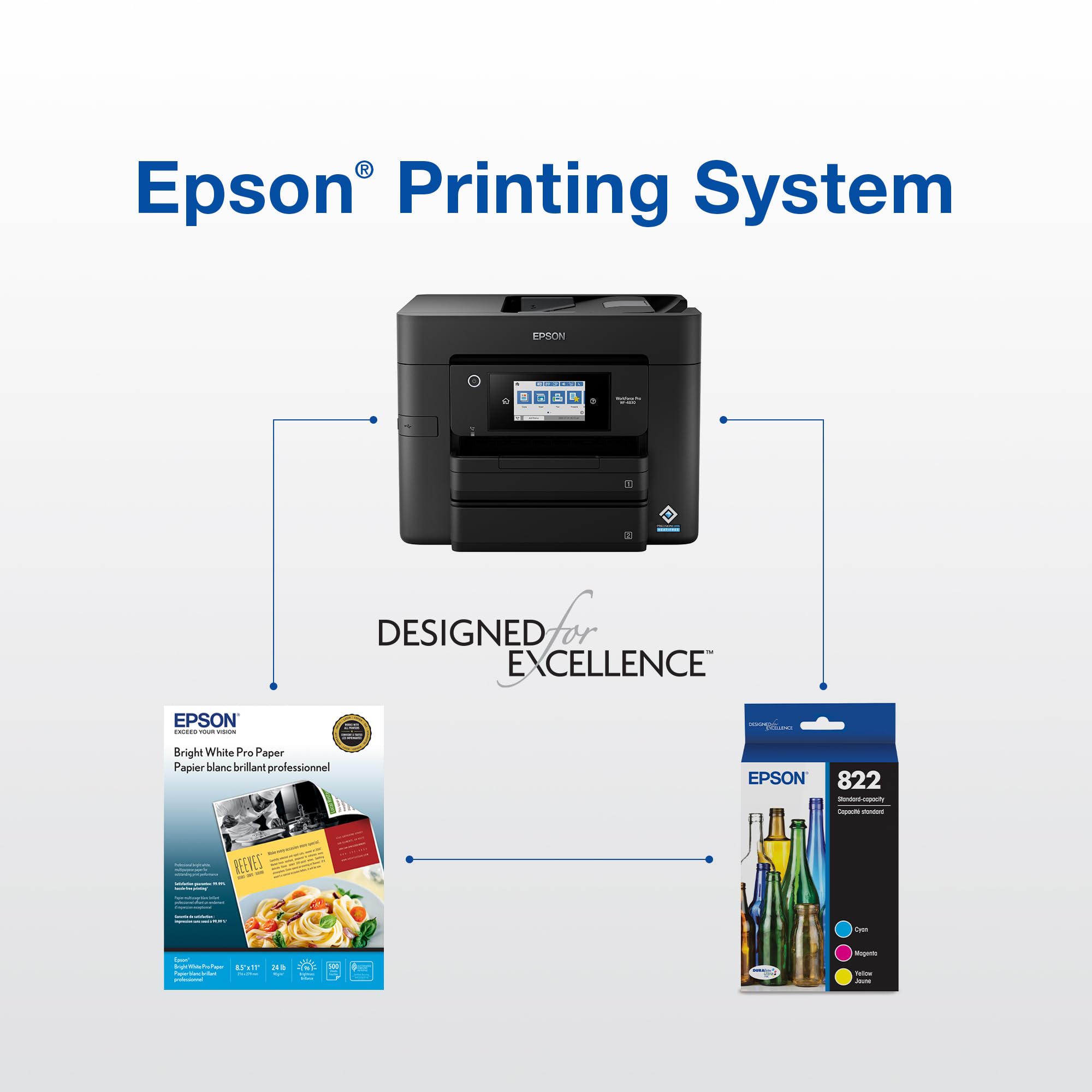 Foto 7 pulgar | Paquete Combinado De Cartuchos De Tinta Epson 822 Durabrite Ultra T822xl-bcs - Venta Internacional.