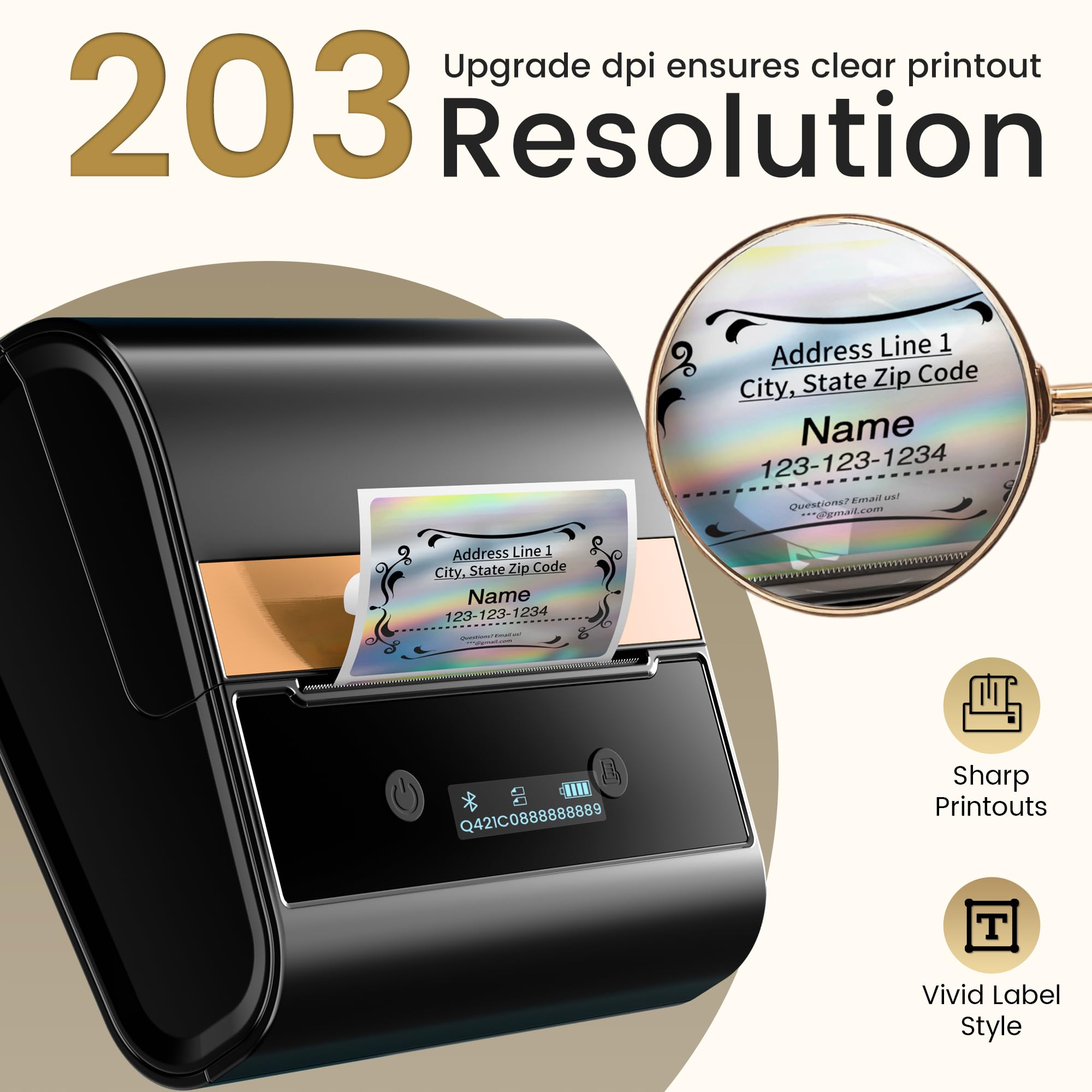 Foto 5 pulgar | Impresora De Etiquetas Phomemo M260 Bluetooth 2025 Upgrade Retro - Venta Internacional.