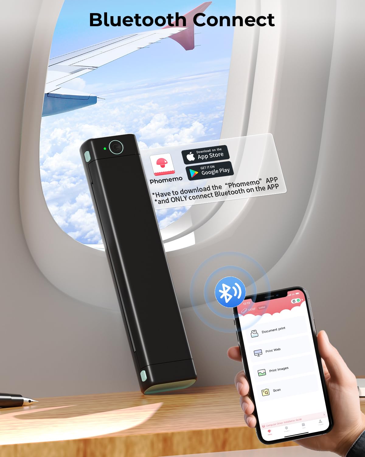Foto 3 | Impresora Térmica Phomemo M08f Inalámbrica Ios/android - Venta Internacional
