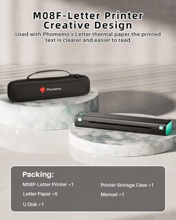 Foto 7 | Impresora Térmica Phomemo M08f Inalámbrica Ios/android - Venta Internacional