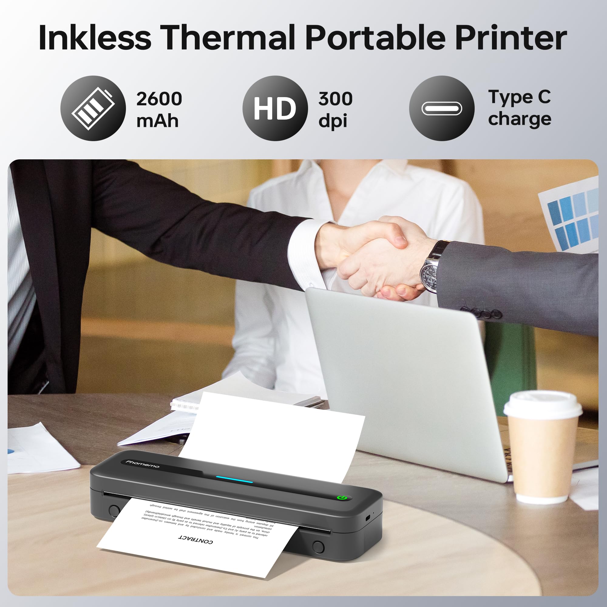 Foto 6 | Impresora Portátil Phomemo M832 Sin Tinta Térmica Bluetooth - Venta Internacional.