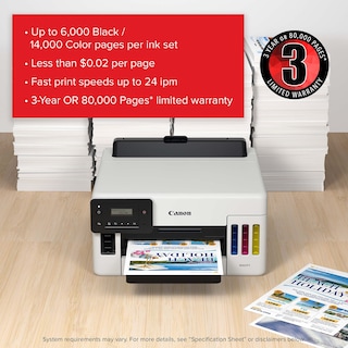 Foto 2 | Impresora Canon Maxify Gx5020 Inalámbrica De Función Única - Venta Internacional.
