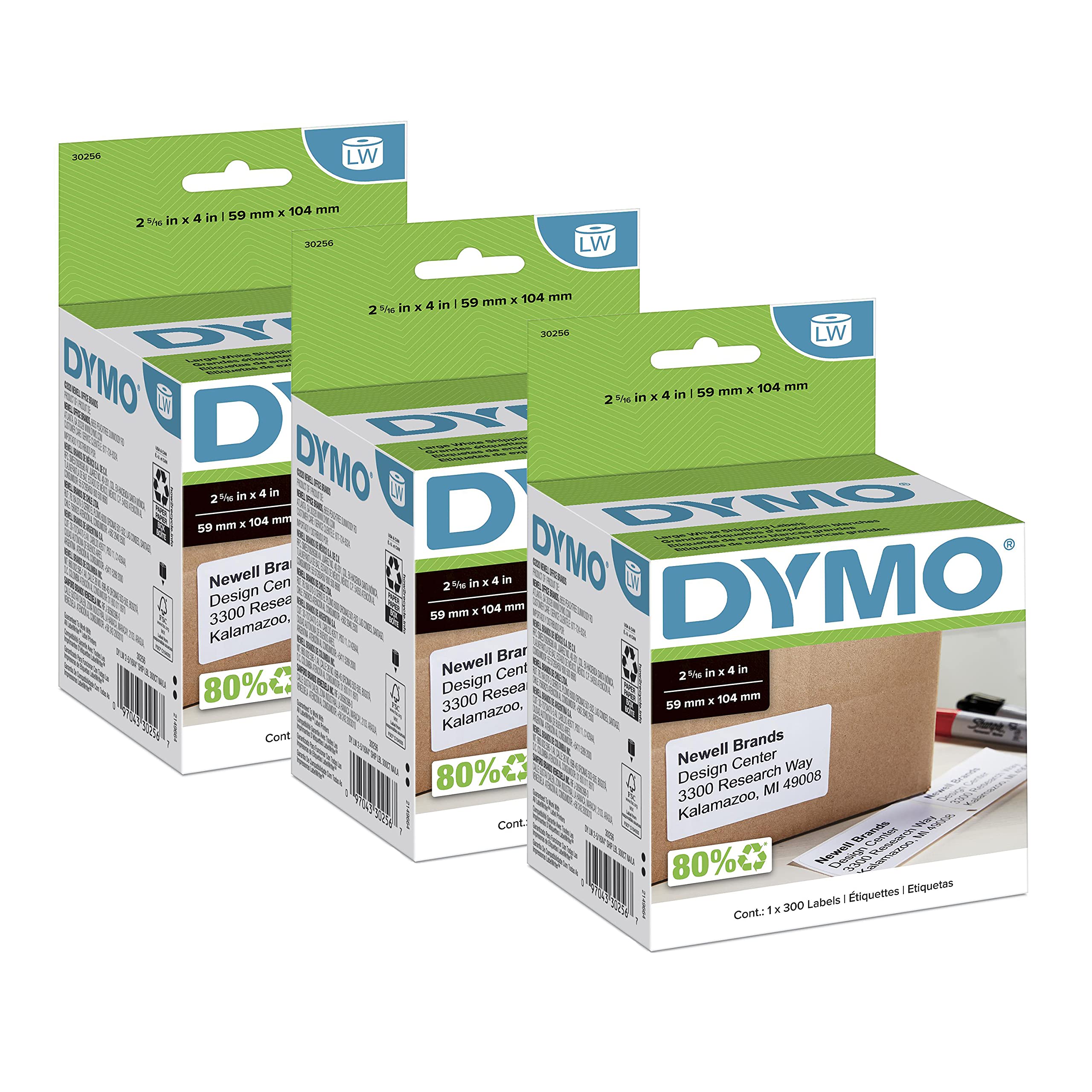 Foto 2 pulgar | Etiquetas De Envío Dymo Lw Para Impresoras Labelwriter 900 Etiquetas - Venta Internacional.